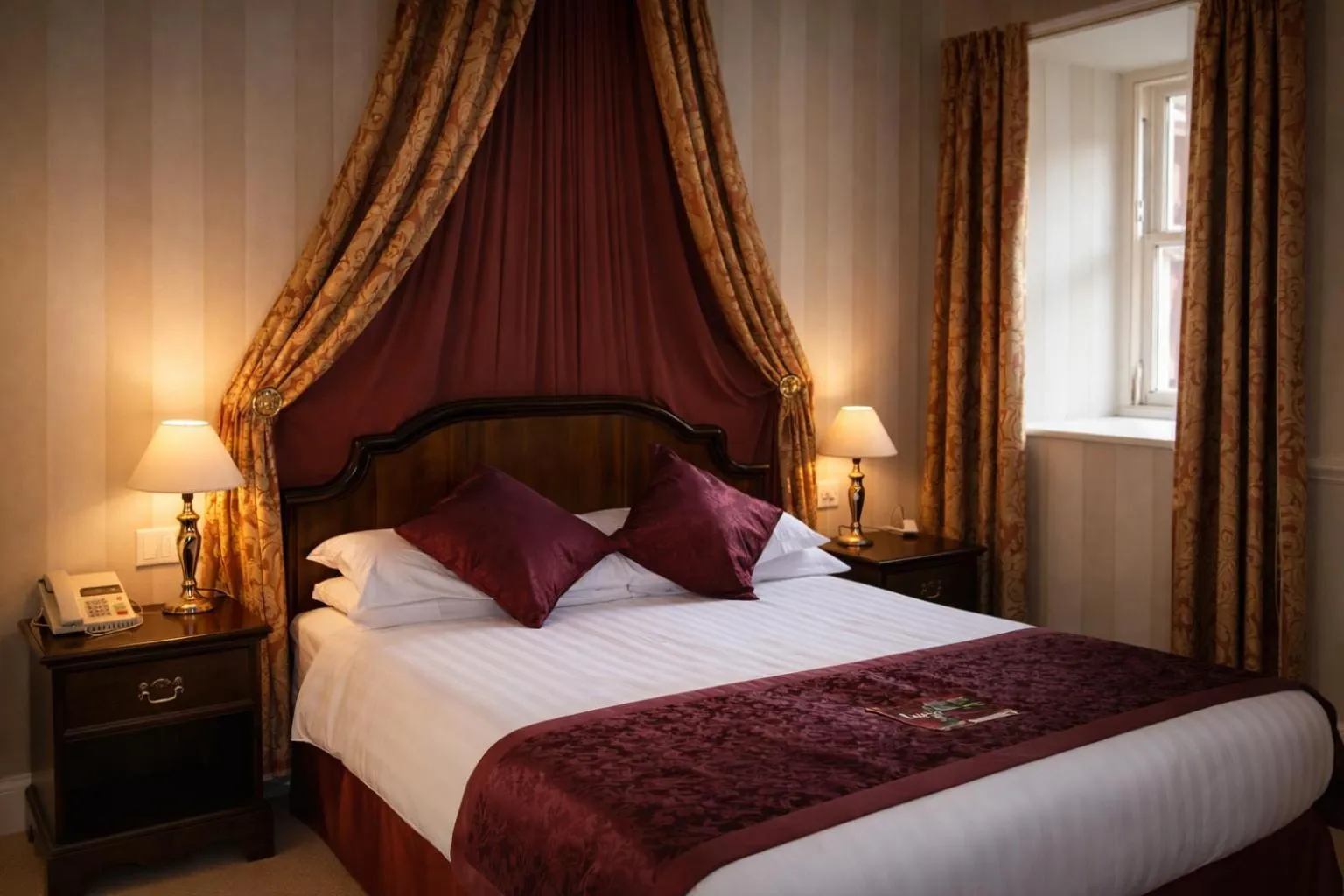 Bed in Friars Carse Country House Hotel