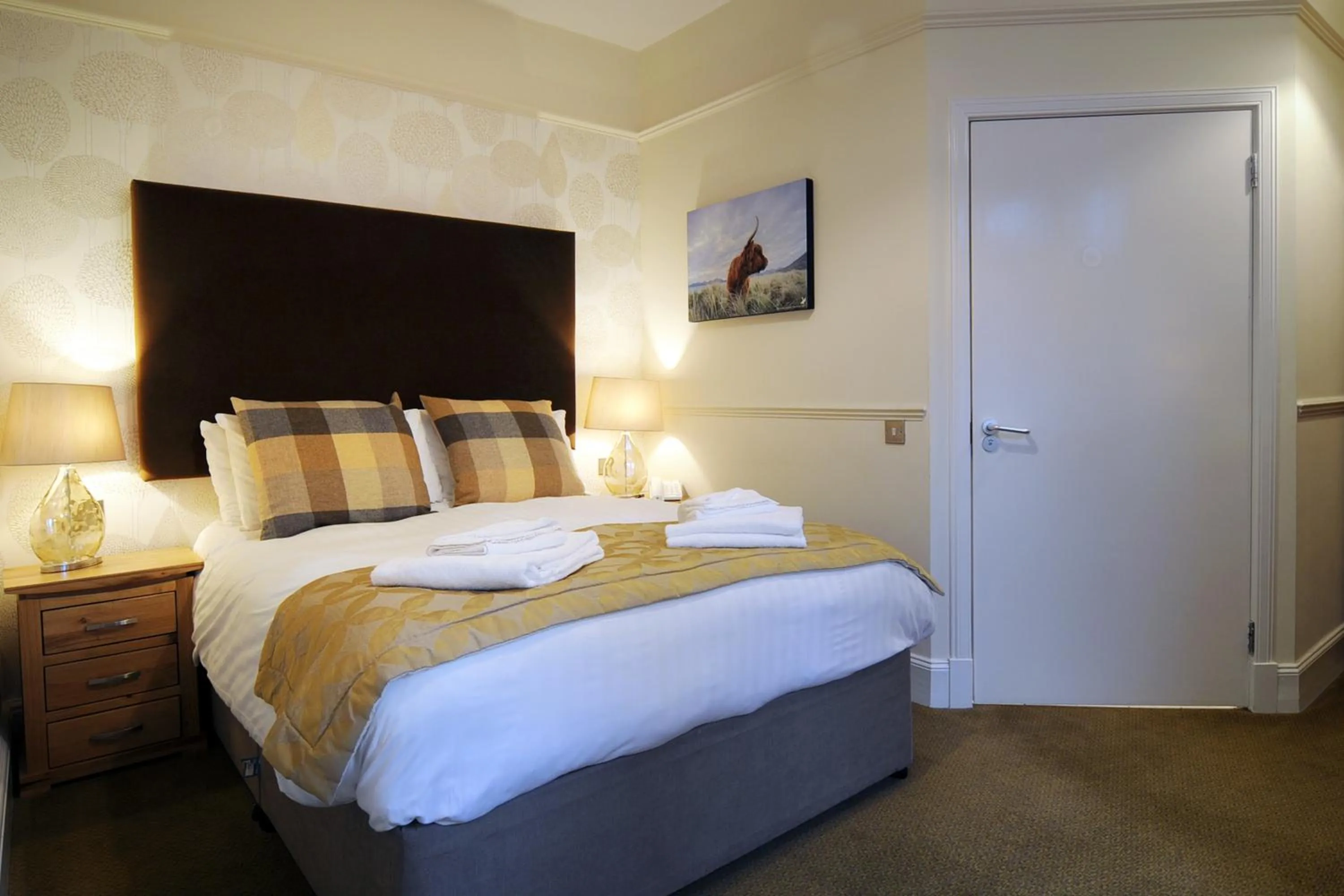 Bed in Friars Carse Country House Hotel