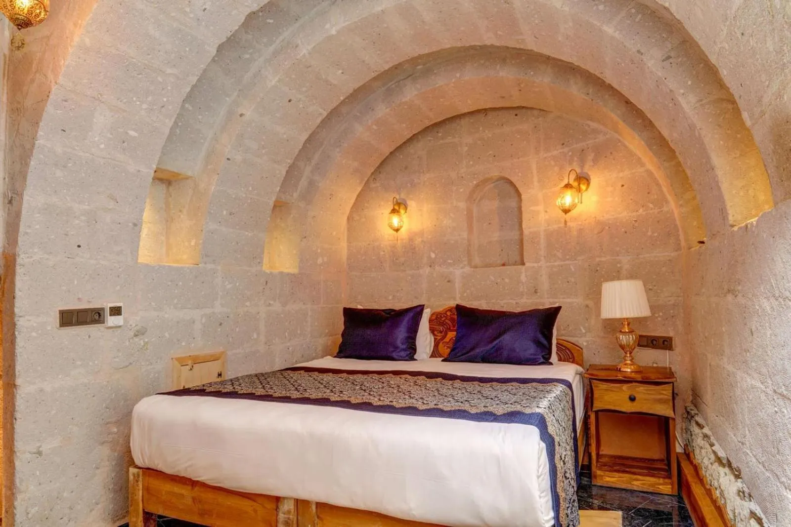 Bed in Marbay Cave Cappadocia
