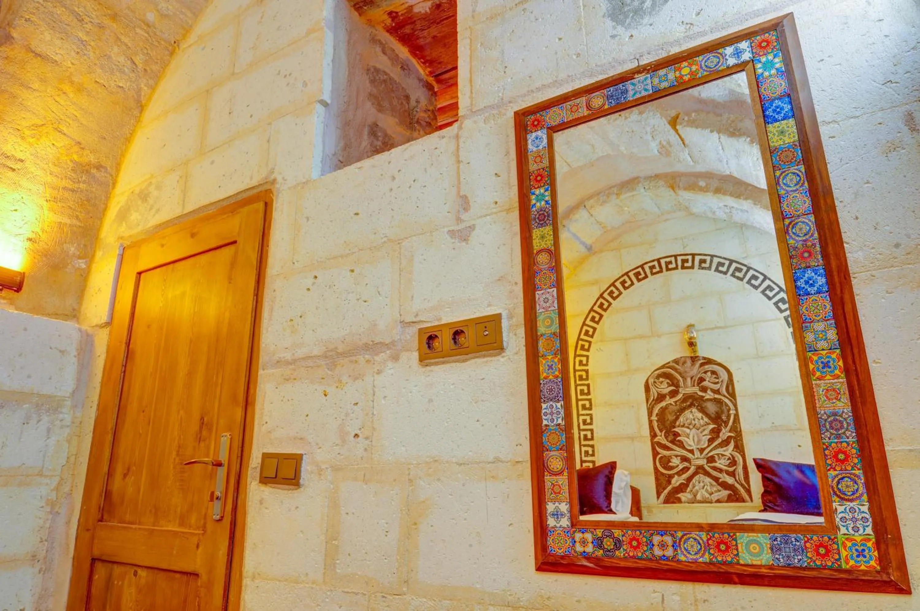 Decorative detail in Marbay Cave Cappadocia