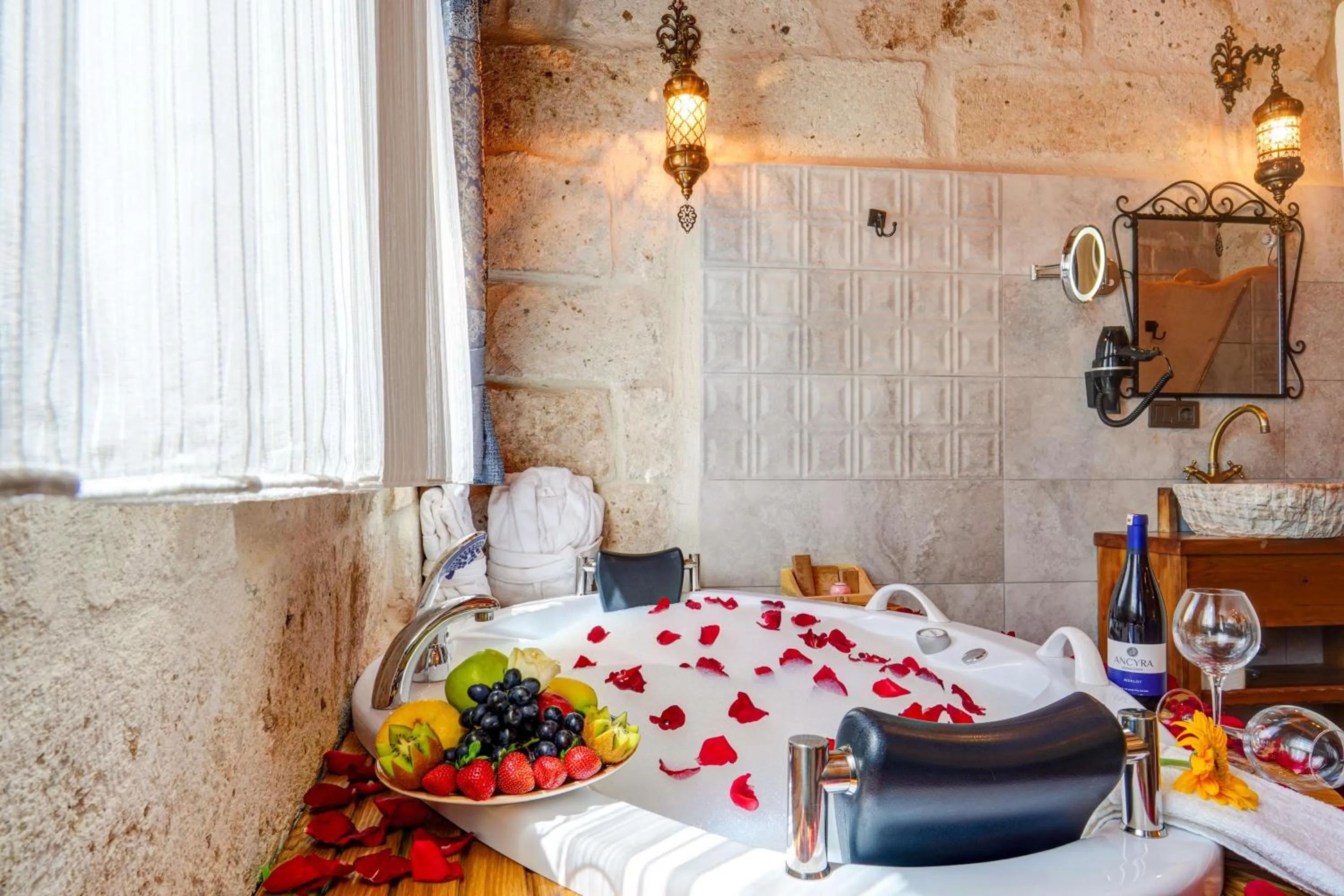 Bed in Marbay Cave Cappadocia