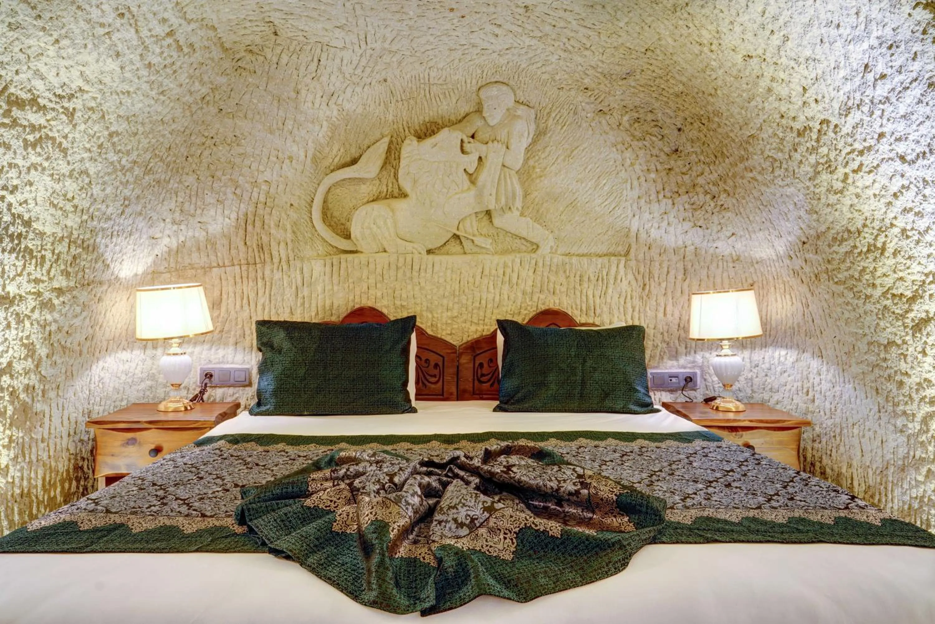 Bed in Marbay Cave Cappadocia