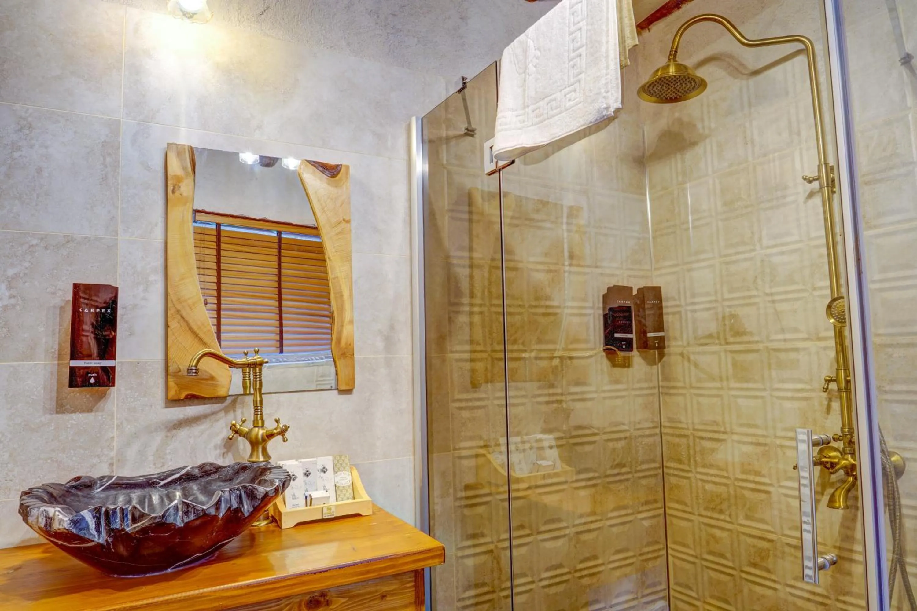 Shower in Marbay Cave Cappadocia