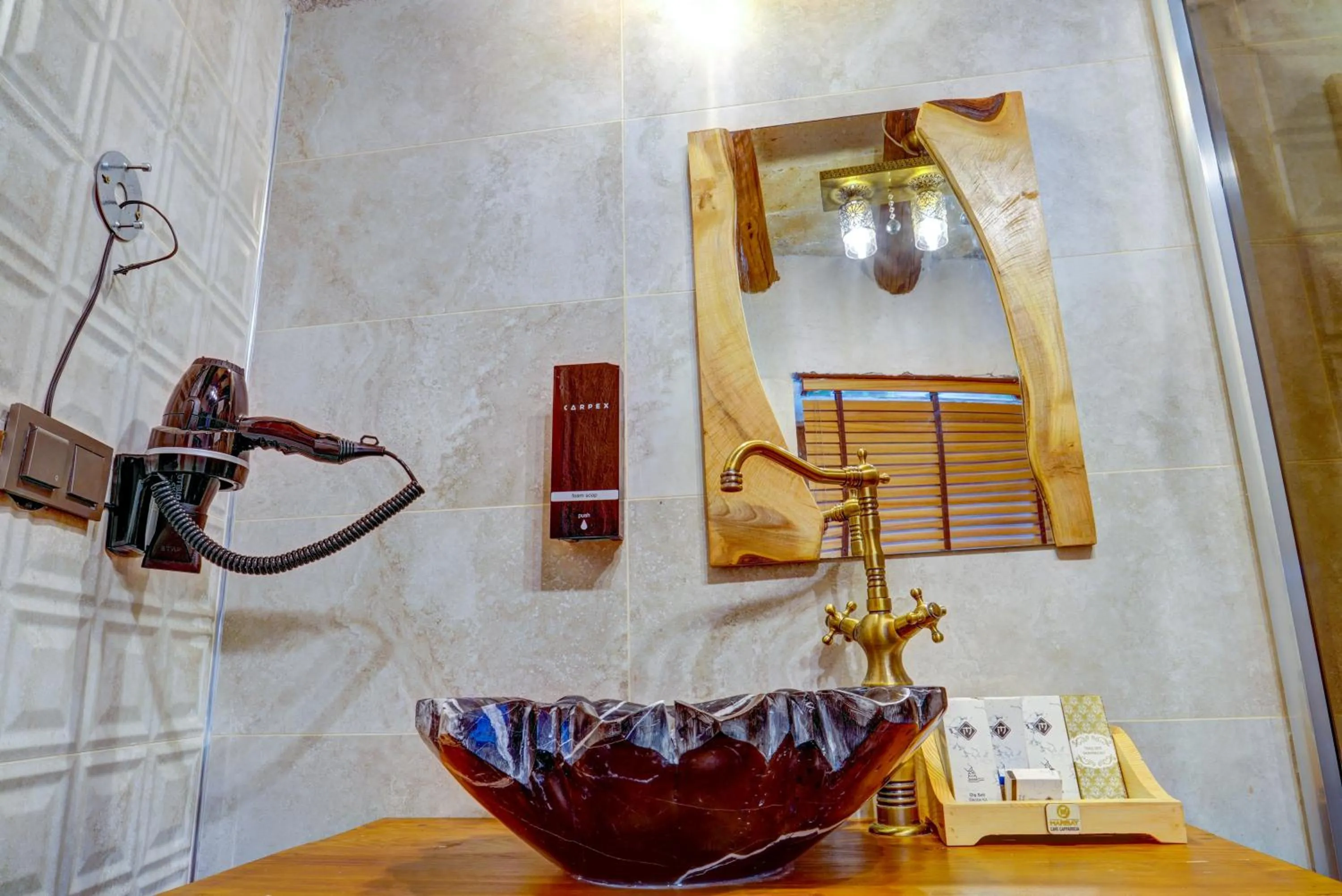 Shower in Marbay Cave Cappadocia