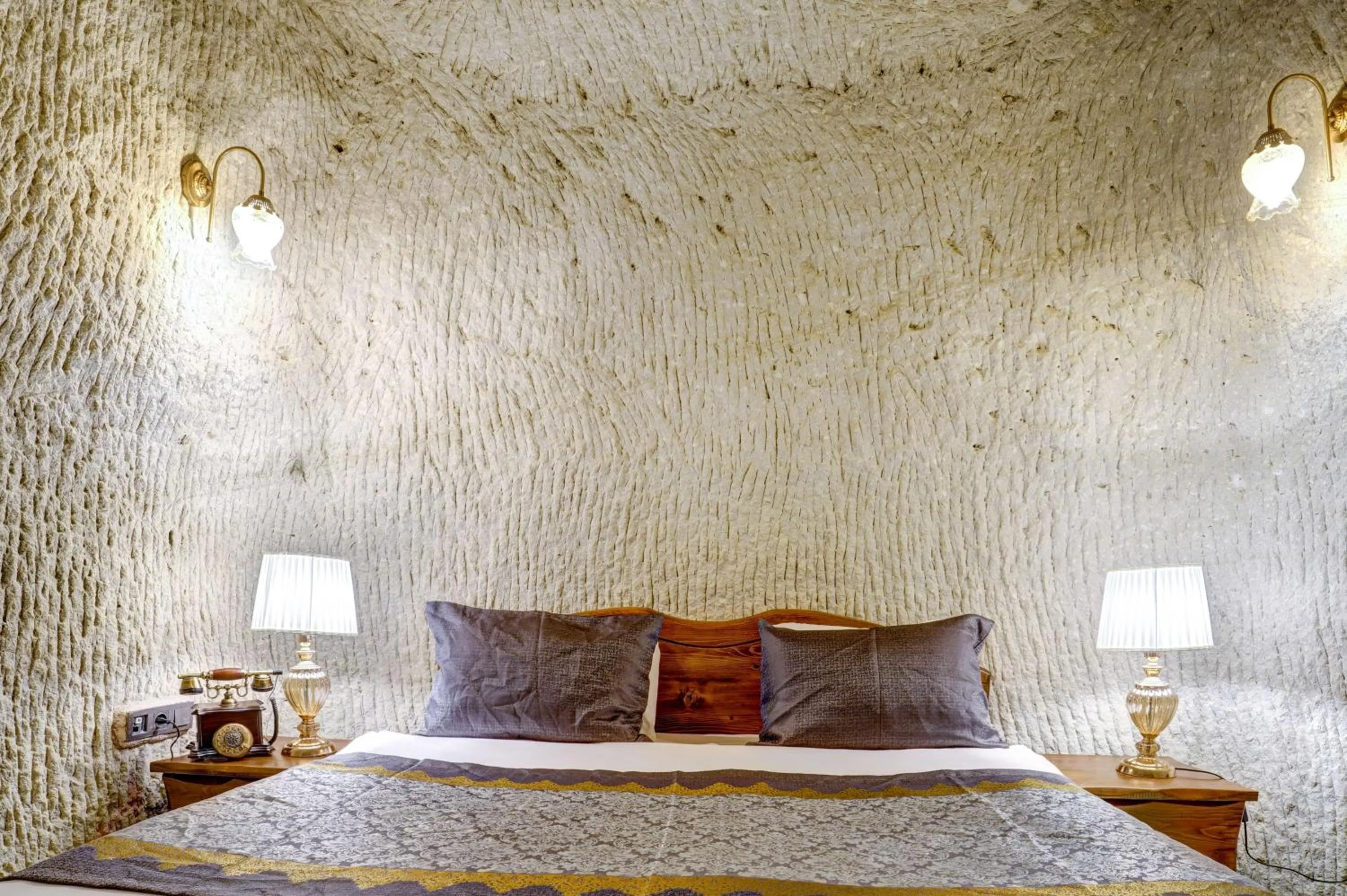 Bed in Marbay Cave Cappadocia