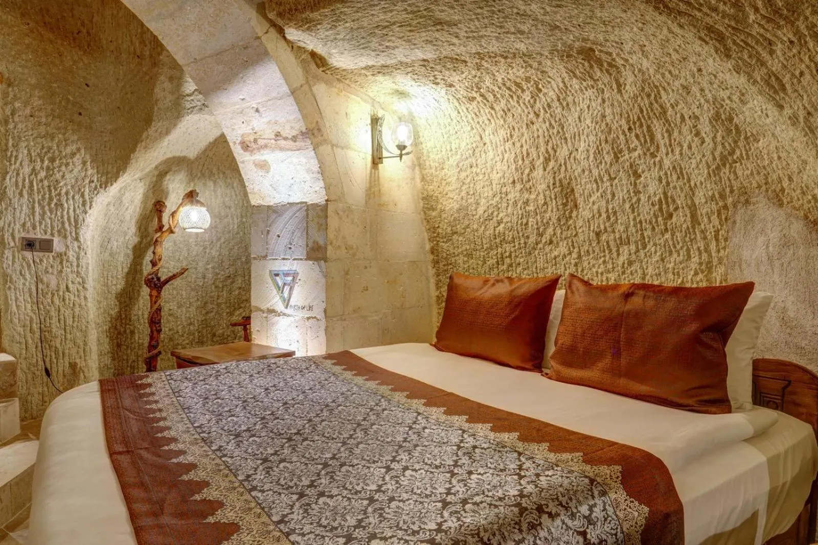 Bed in Marbay Cave Cappadocia