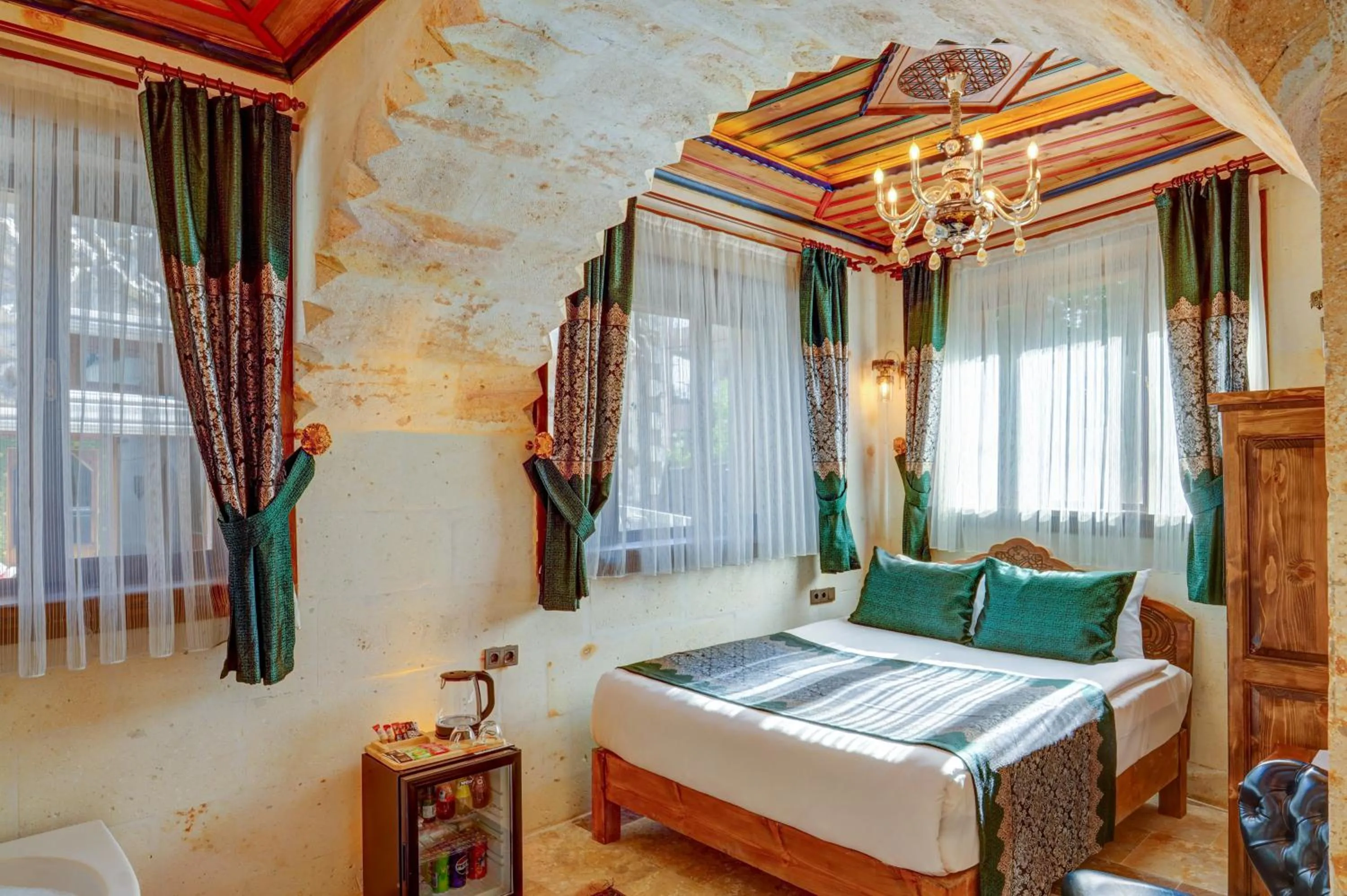 Bed in Marbay Cave Cappadocia