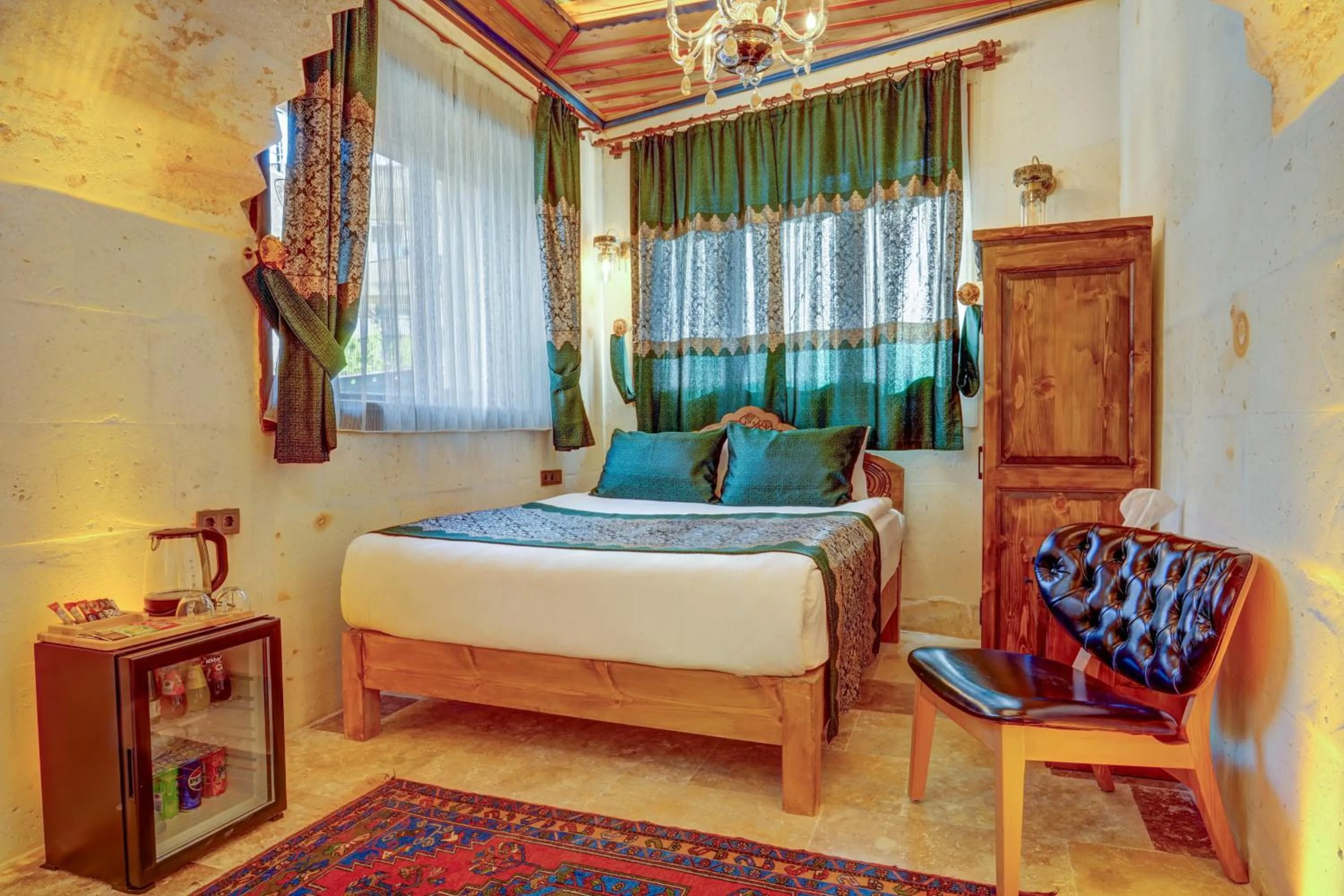 Bed in Marbay Cave Cappadocia