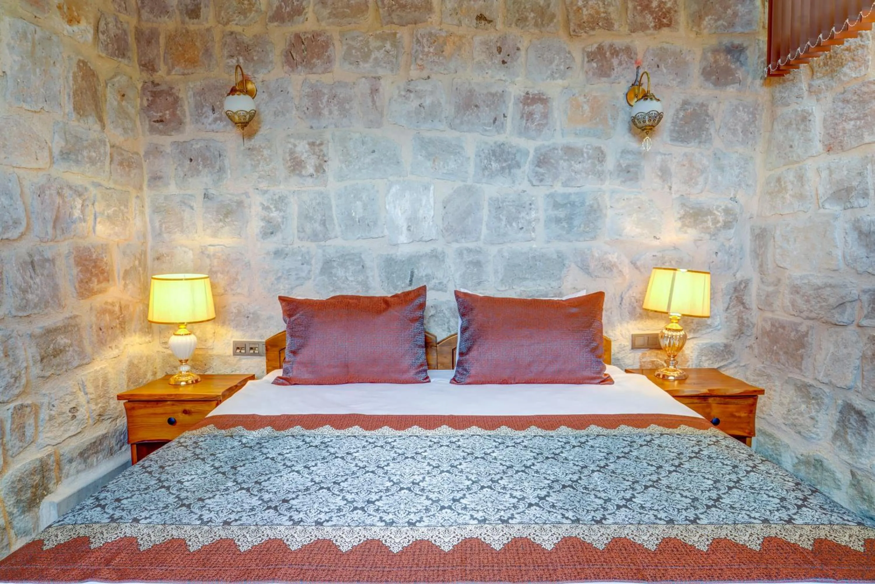 Bed in Marbay Cave Cappadocia