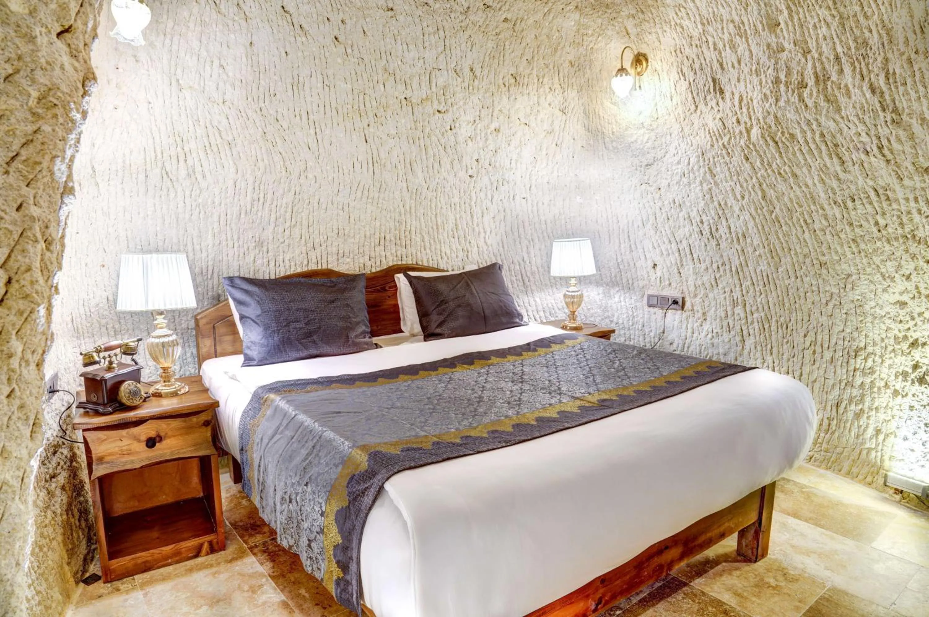 Bed in Marbay Cave Cappadocia