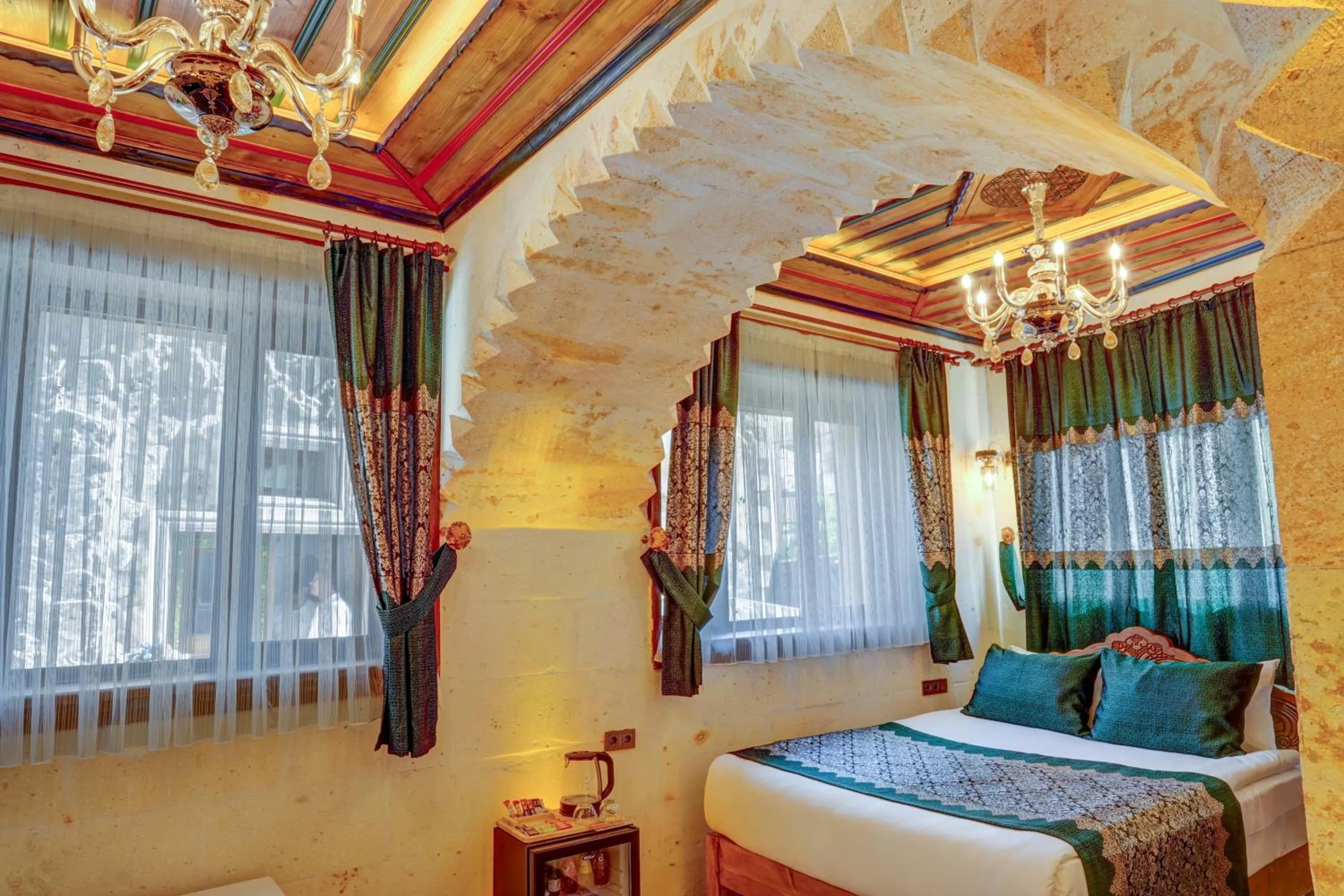 Bed in Marbay Cave Cappadocia