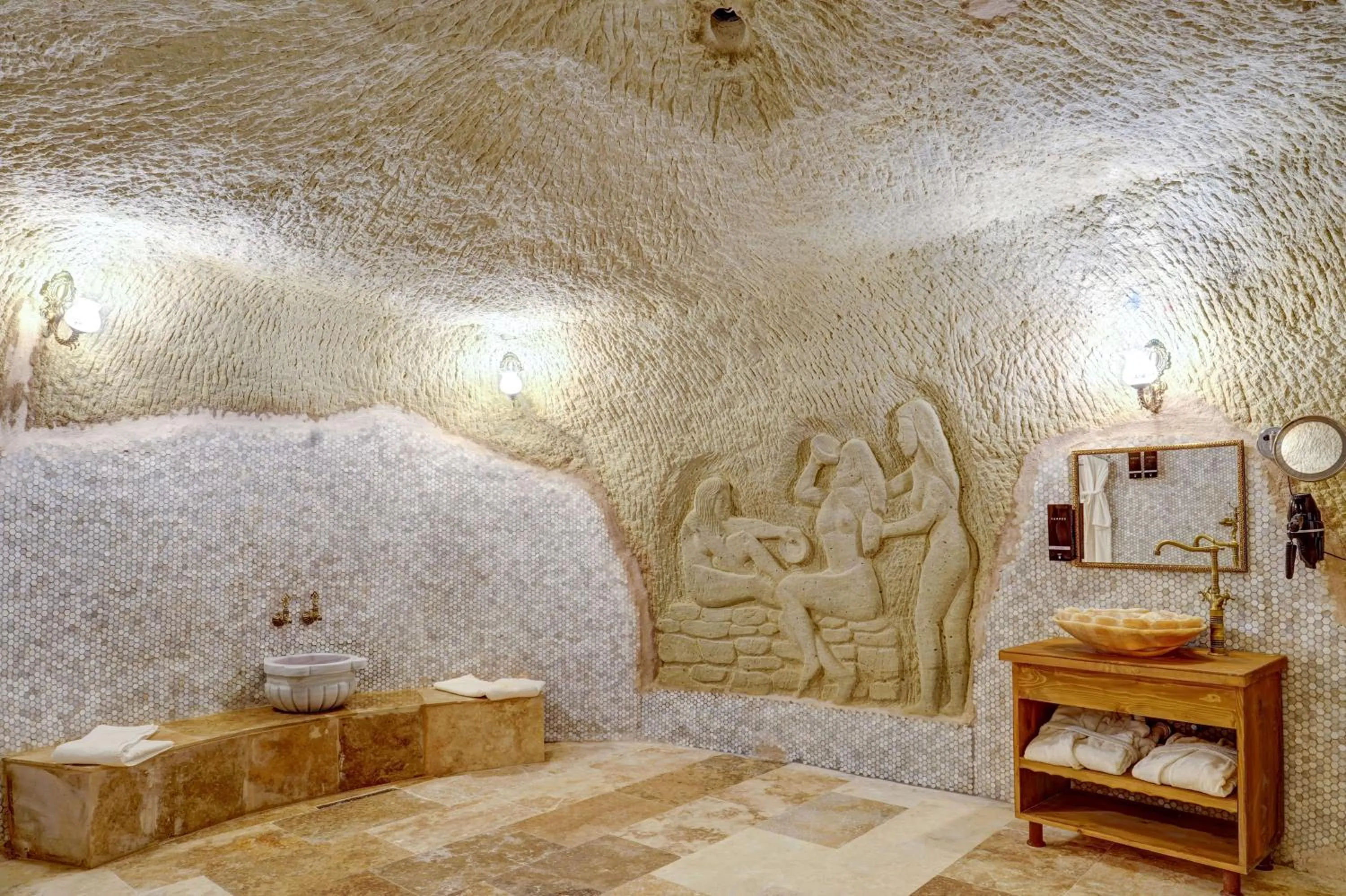 Bathroom in Marbay Cave Cappadocia