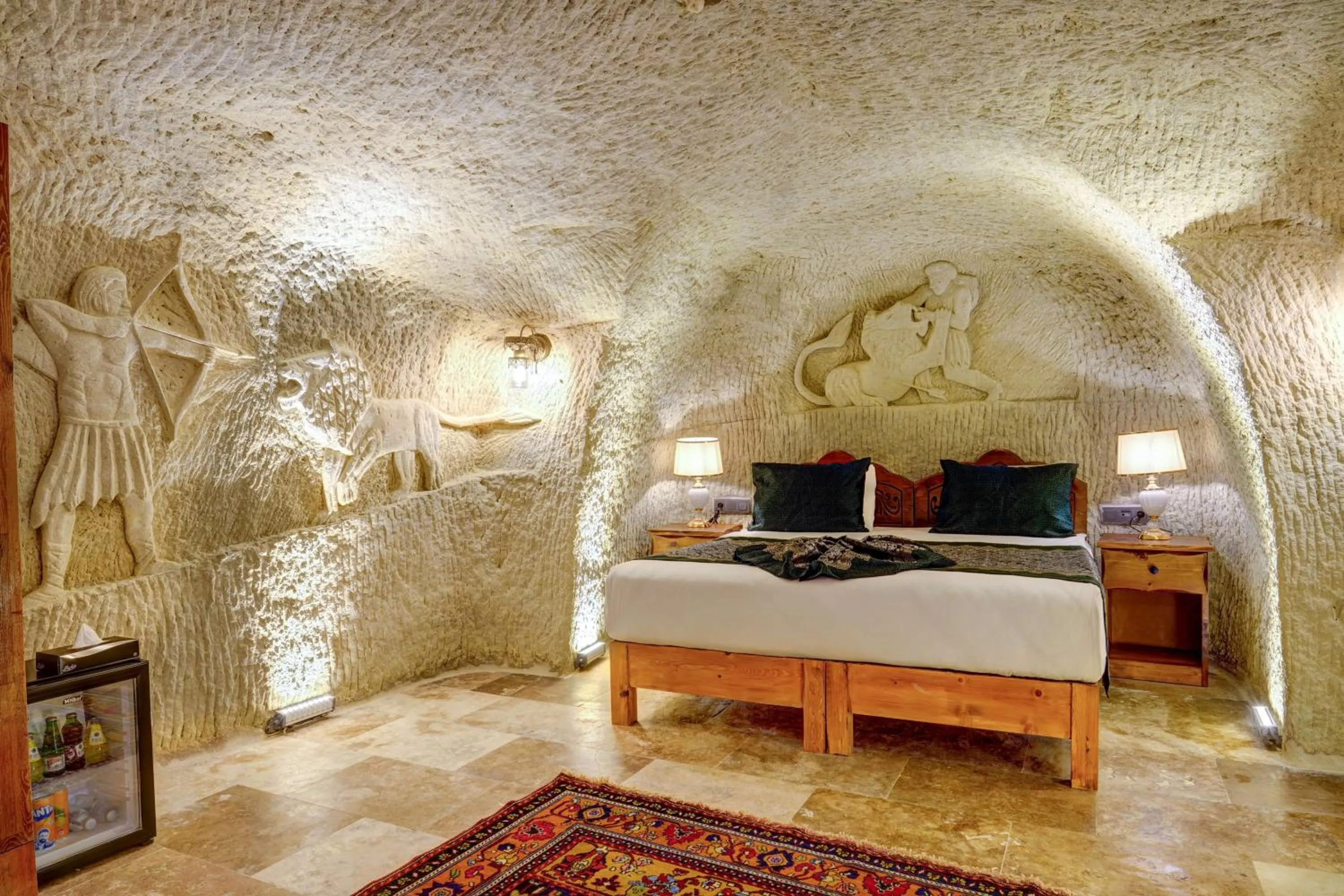 Bedroom, Bed in Marbay Cave Cappadocia