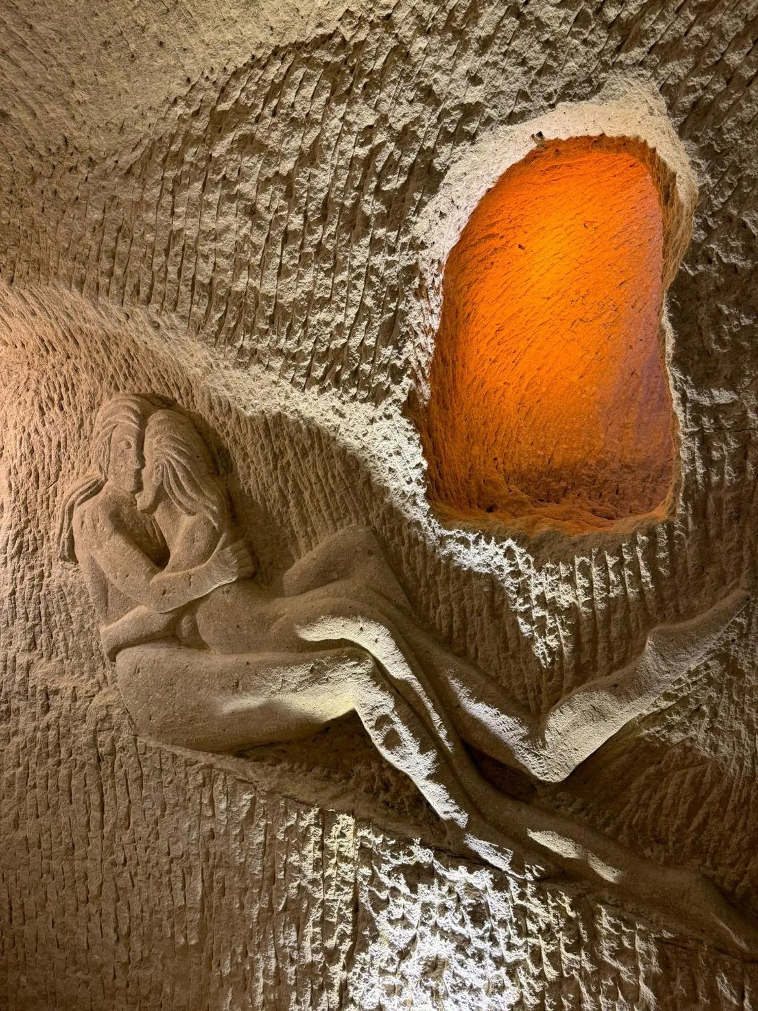 Decorative detail in Marbay Cave Cappadocia