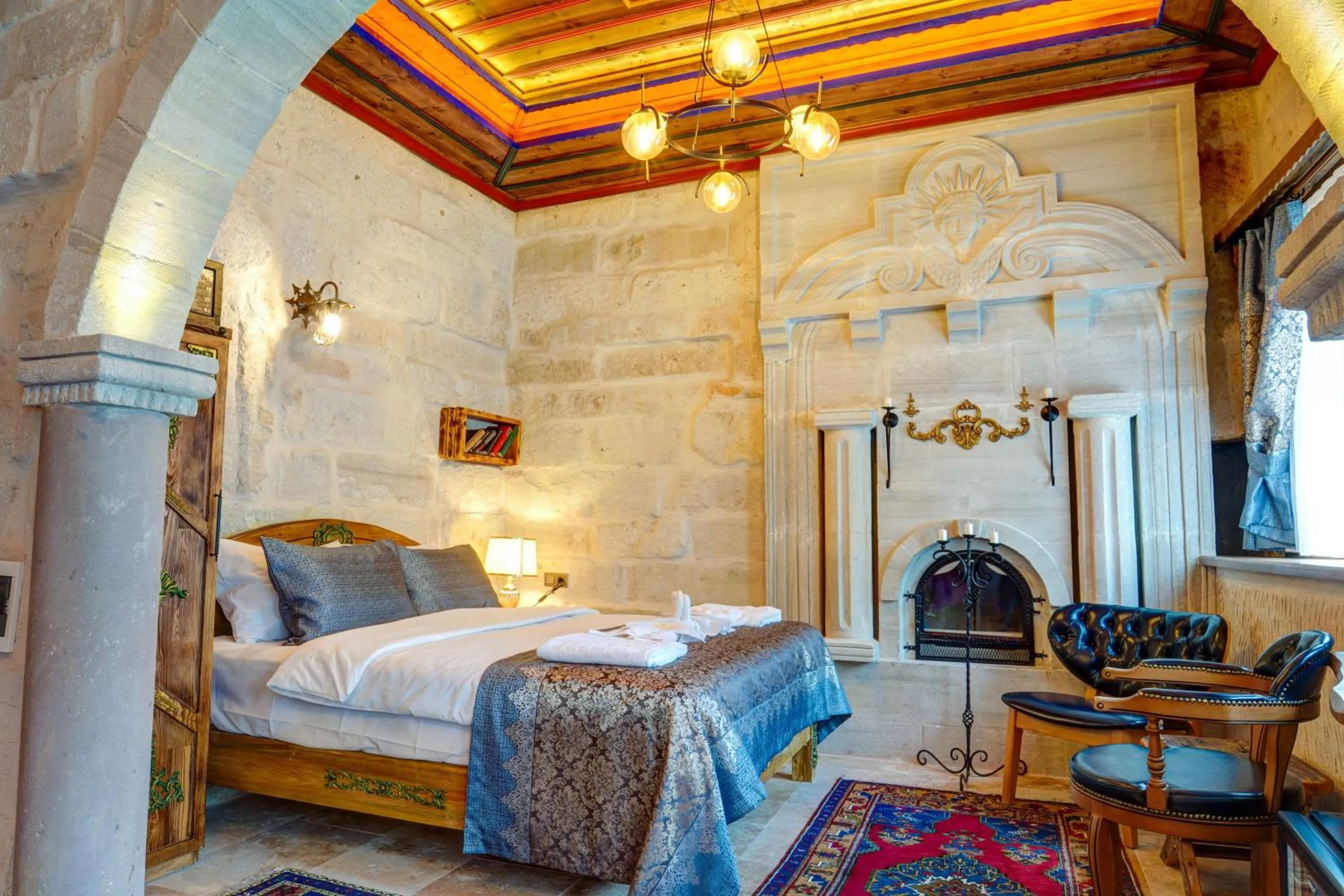 Bed in Marbay Cave Cappadocia