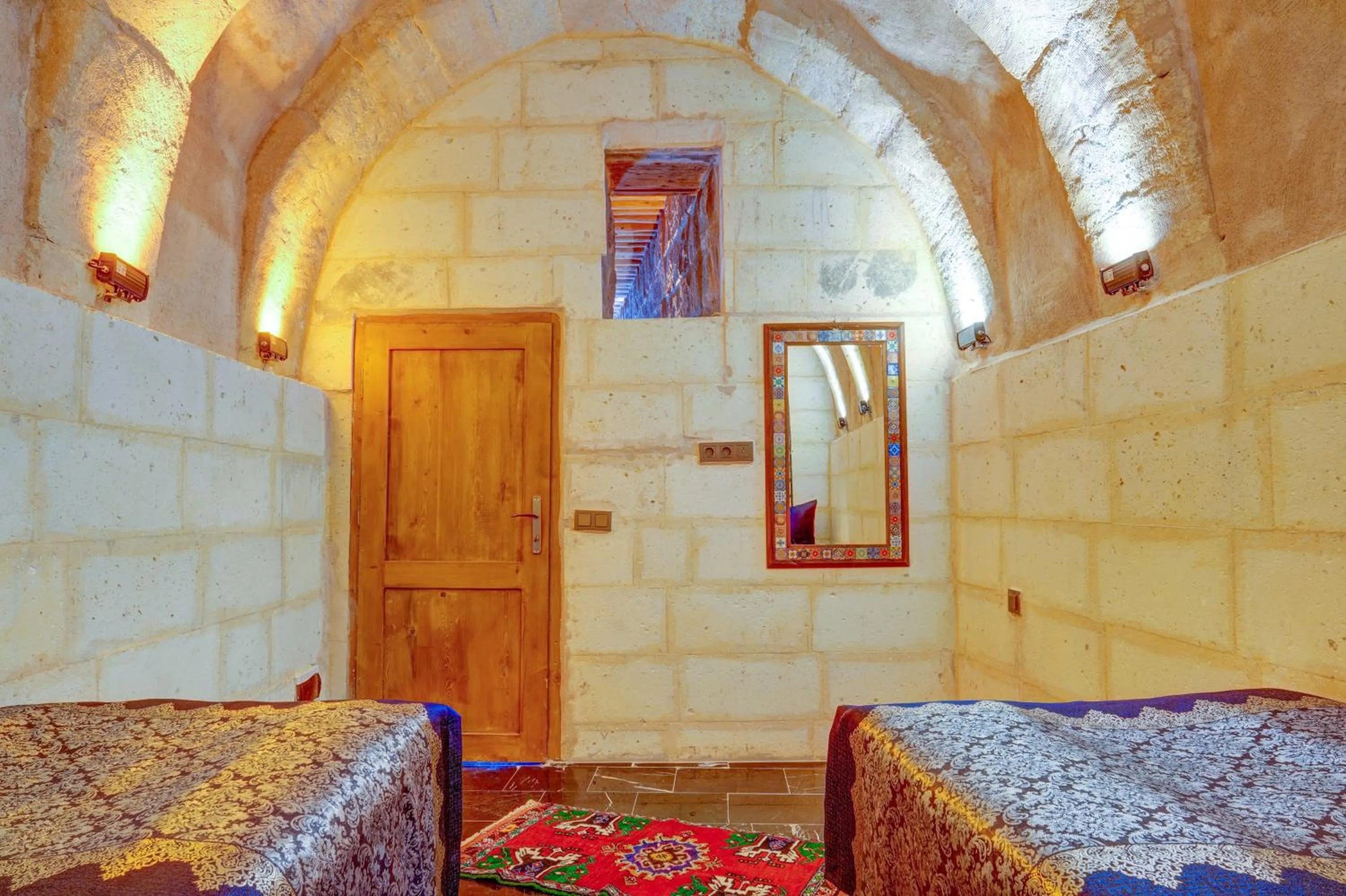 children in Marbay Cave Cappadocia