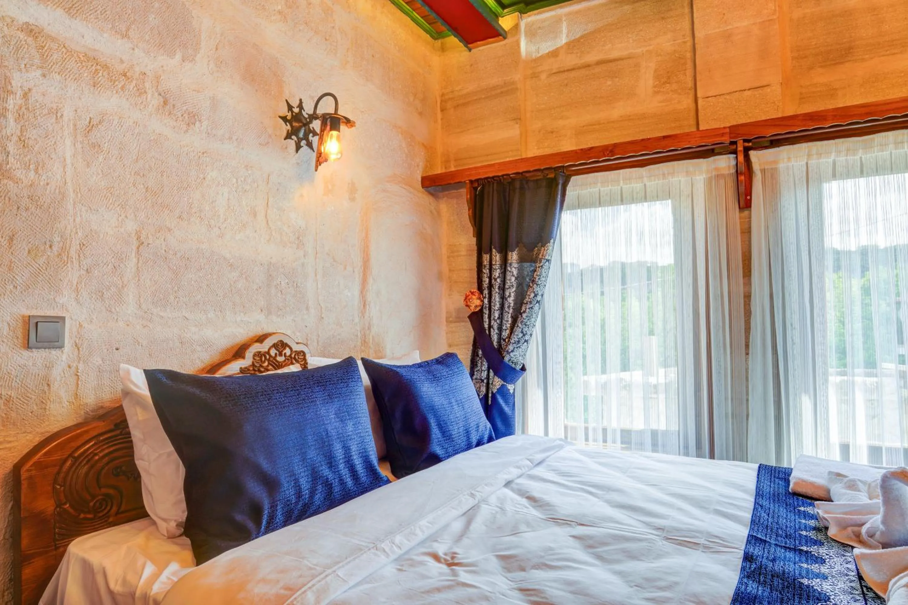 Bed in Marbay Cave Cappadocia