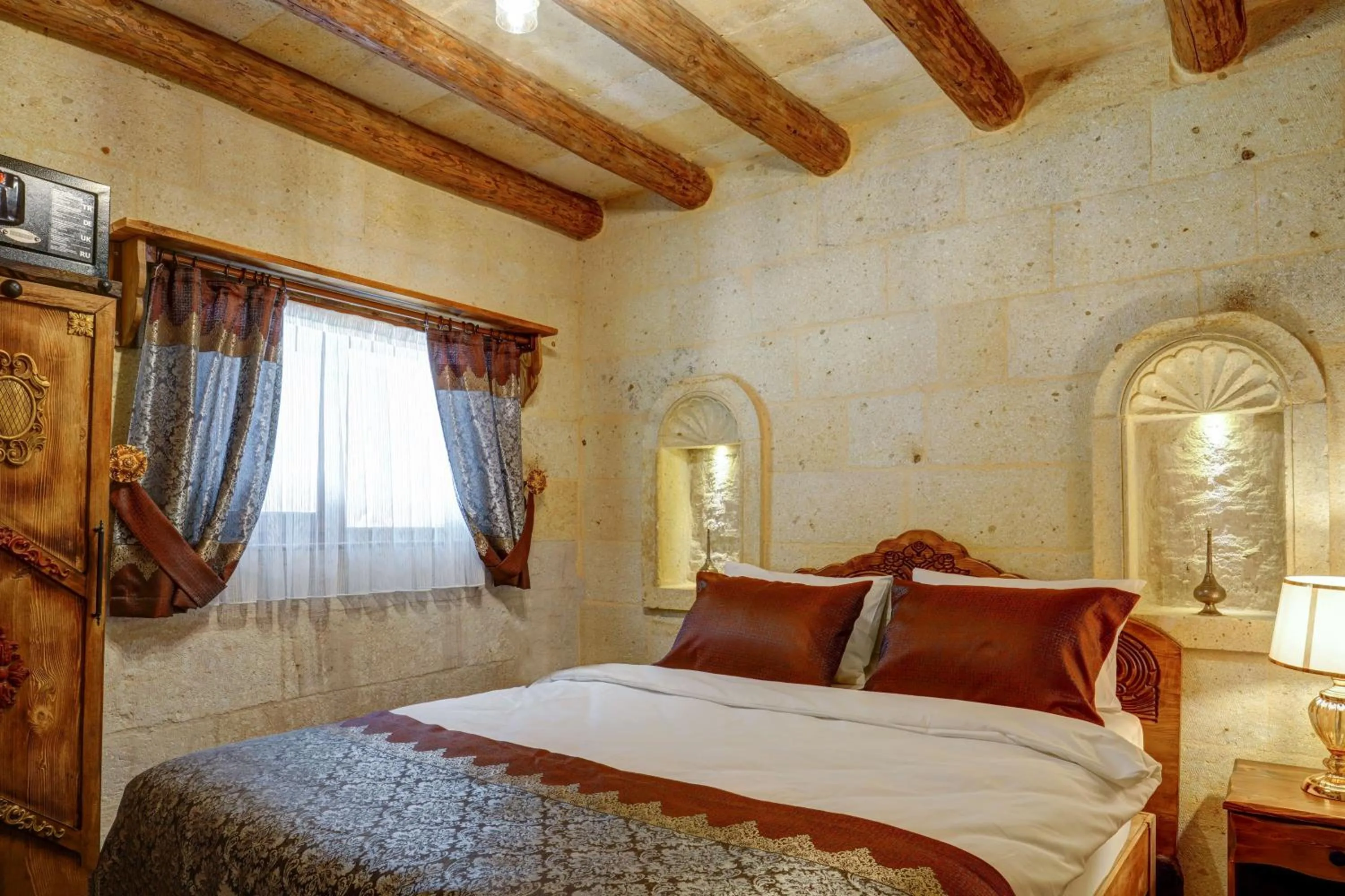 Bed in Marbay Cave Cappadocia