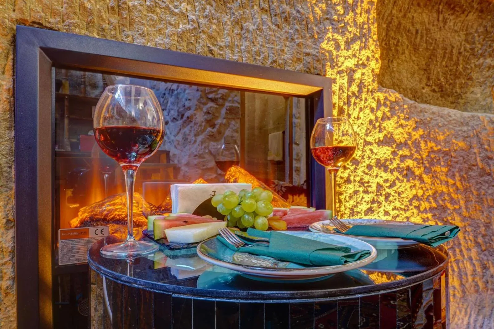 fireplace in Marbay Cave Cappadocia