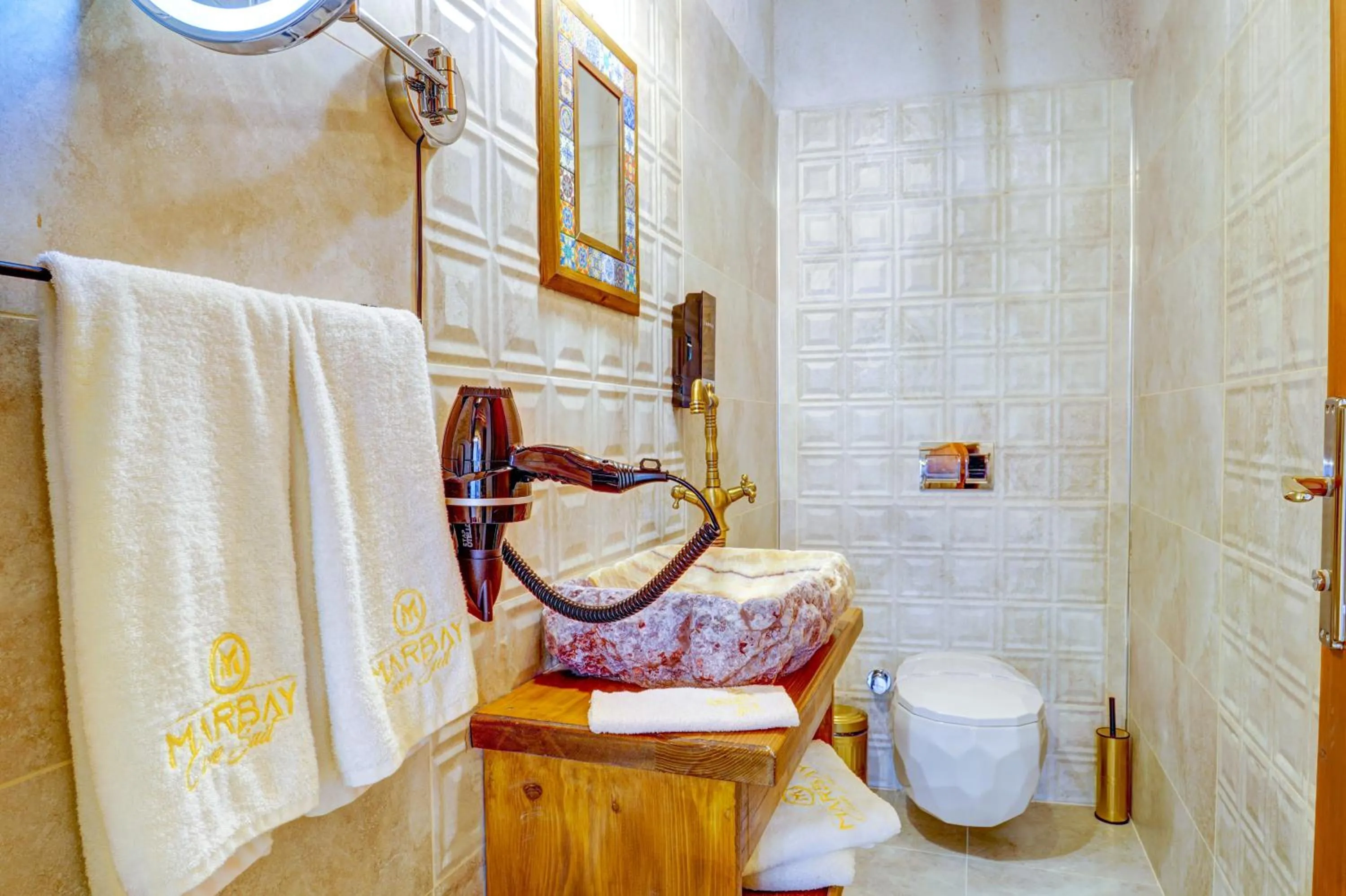 Shower in Marbay Cave Cappadocia