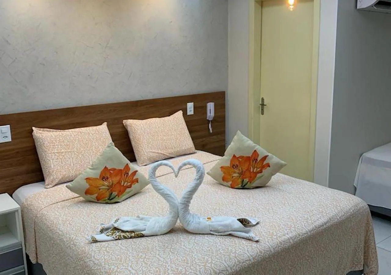 Photo of the whole room, Bed in Pousada Beija Flor