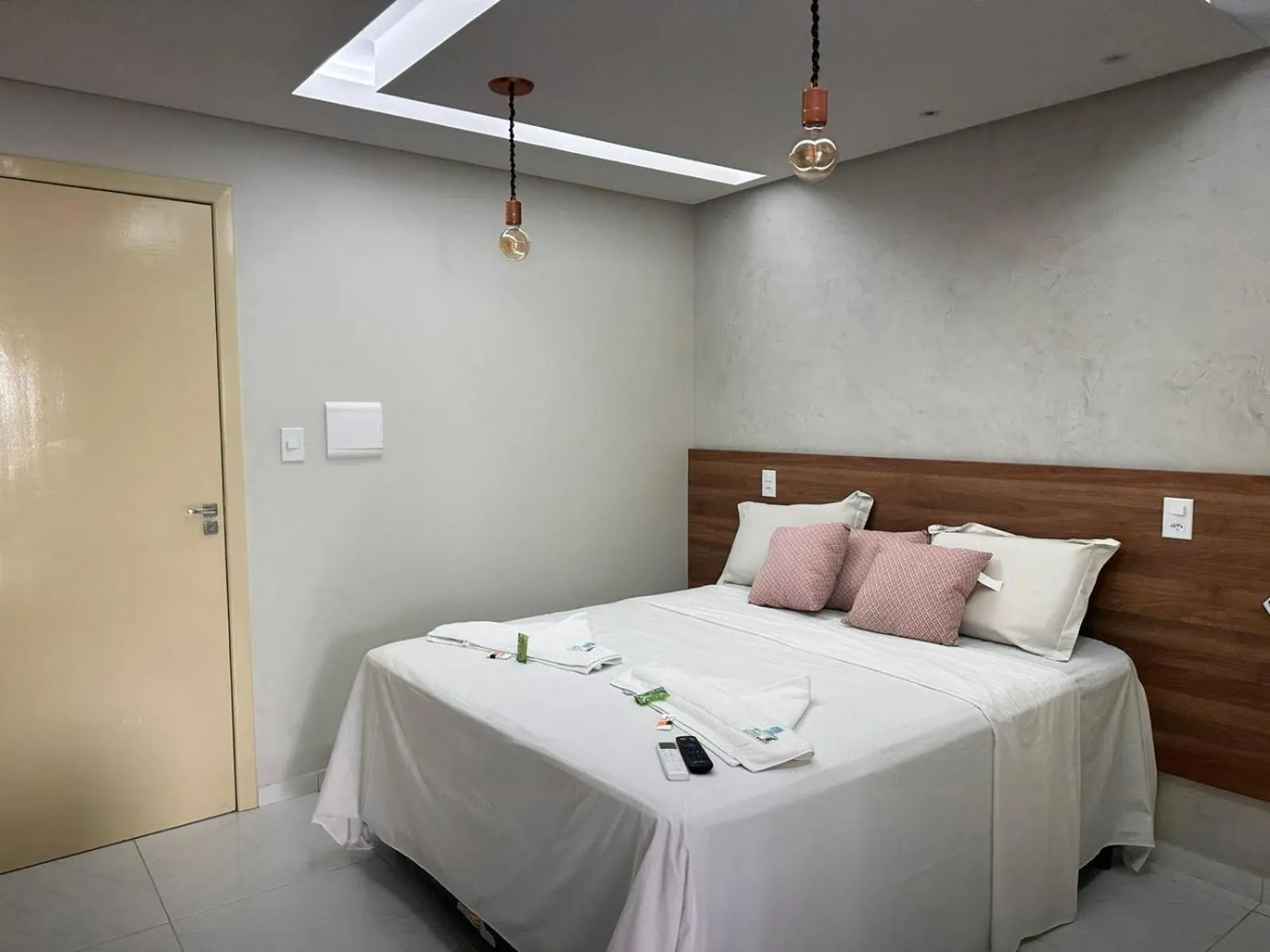 Bed in Pousada Beija Flor