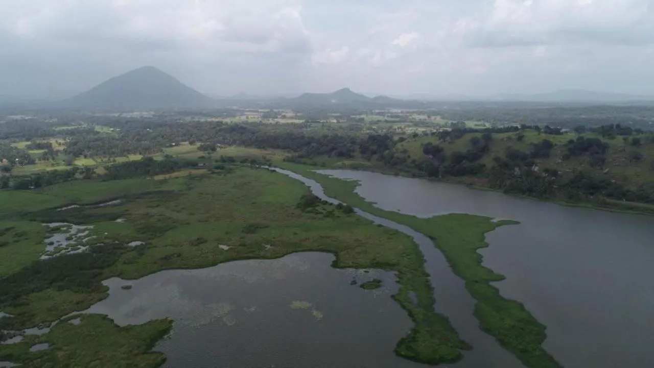 Natural landscape in Nilambara Lake View