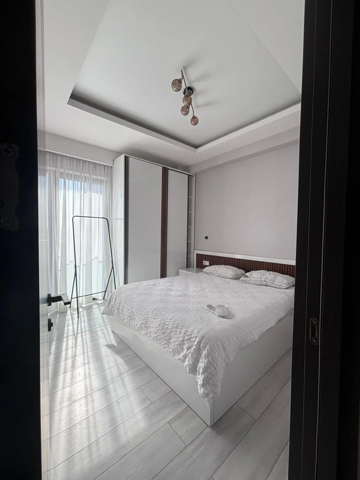 Bed in SoTa Metekhi Hotel