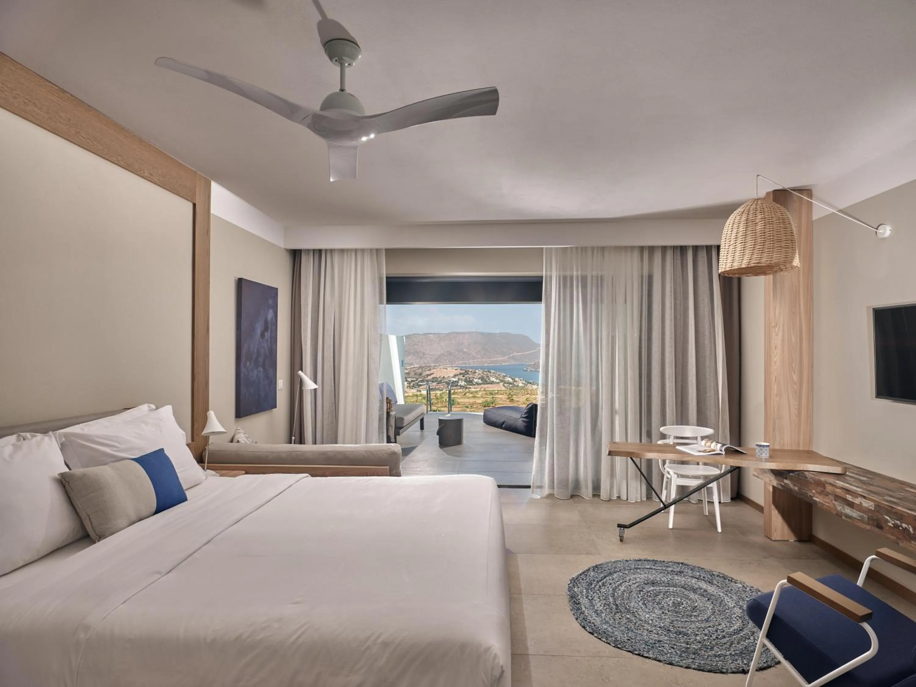 Photo of the whole room, Bed in Domes Aulus Elounda, Adults only, Curio Collection by Hilton
