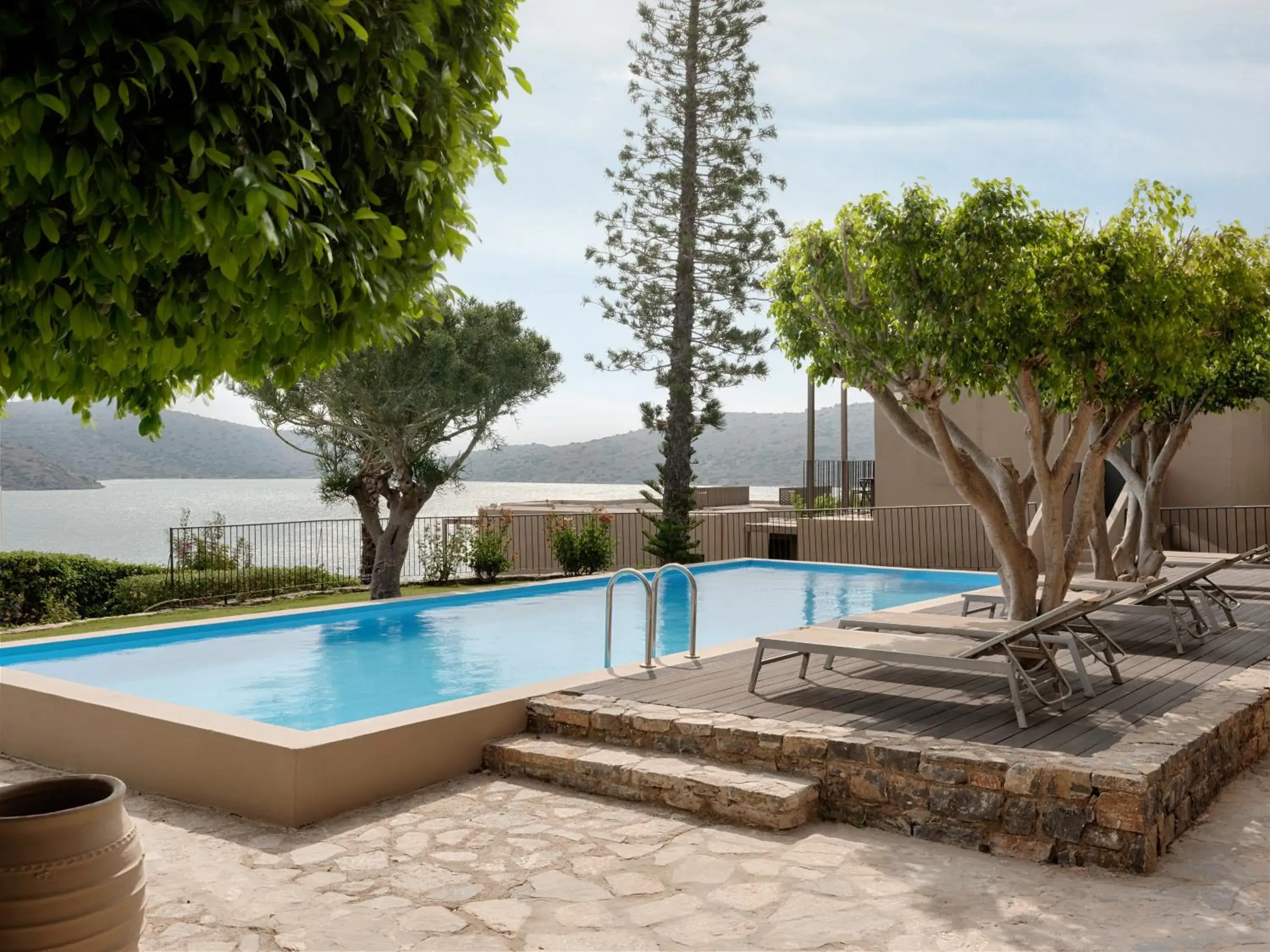 Queen Tropical Nest with Shared Pool in Domes Aulus Elounda, Adults only, Curio Collection by Hilton Queen Tropical Nest with Shared Pool in Domes Aulus Elounda, Adults only, Curio Collection by Hilton
