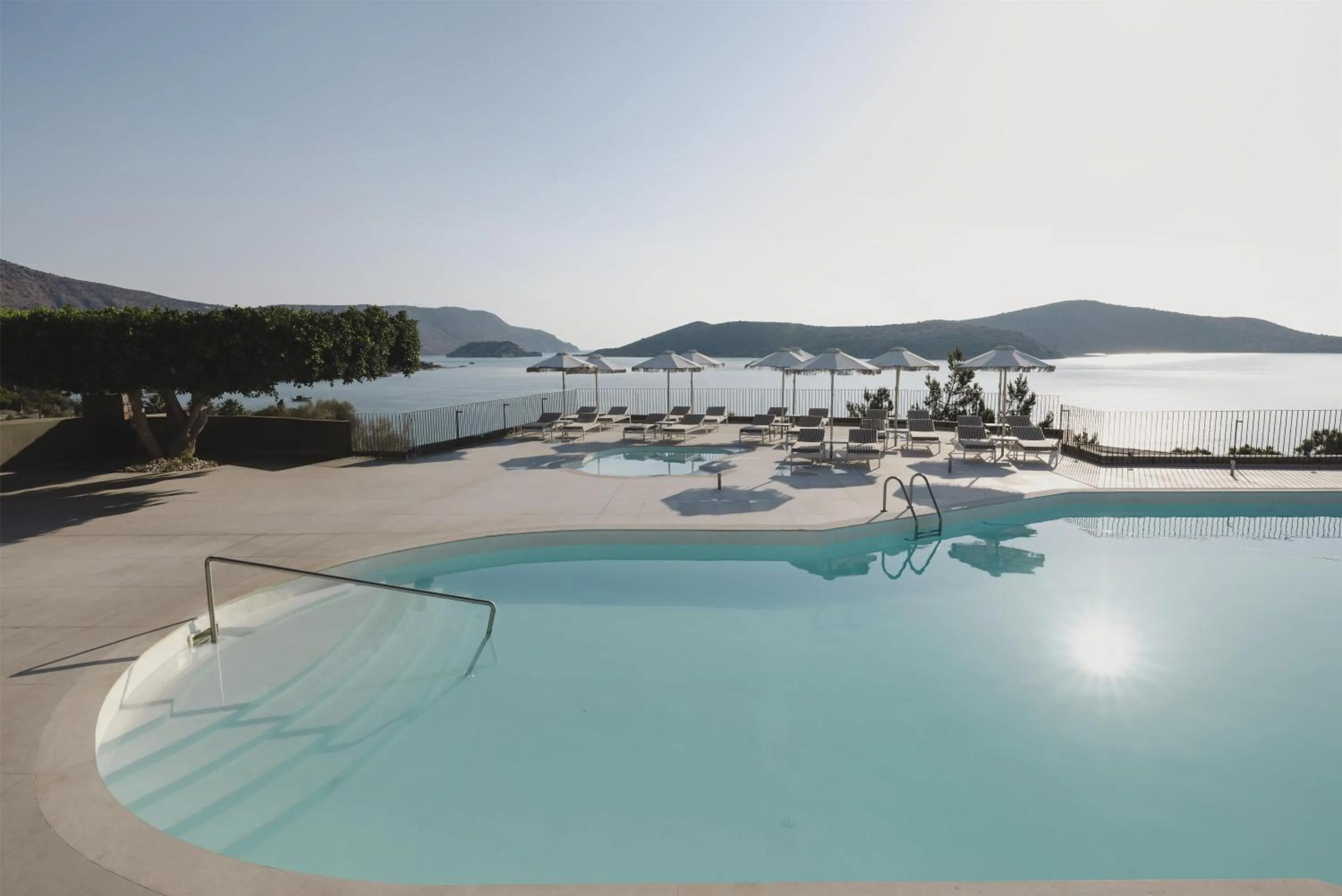 Pool view in Domes Aulus Elounda, Adults only, Curio Collection by Hilton