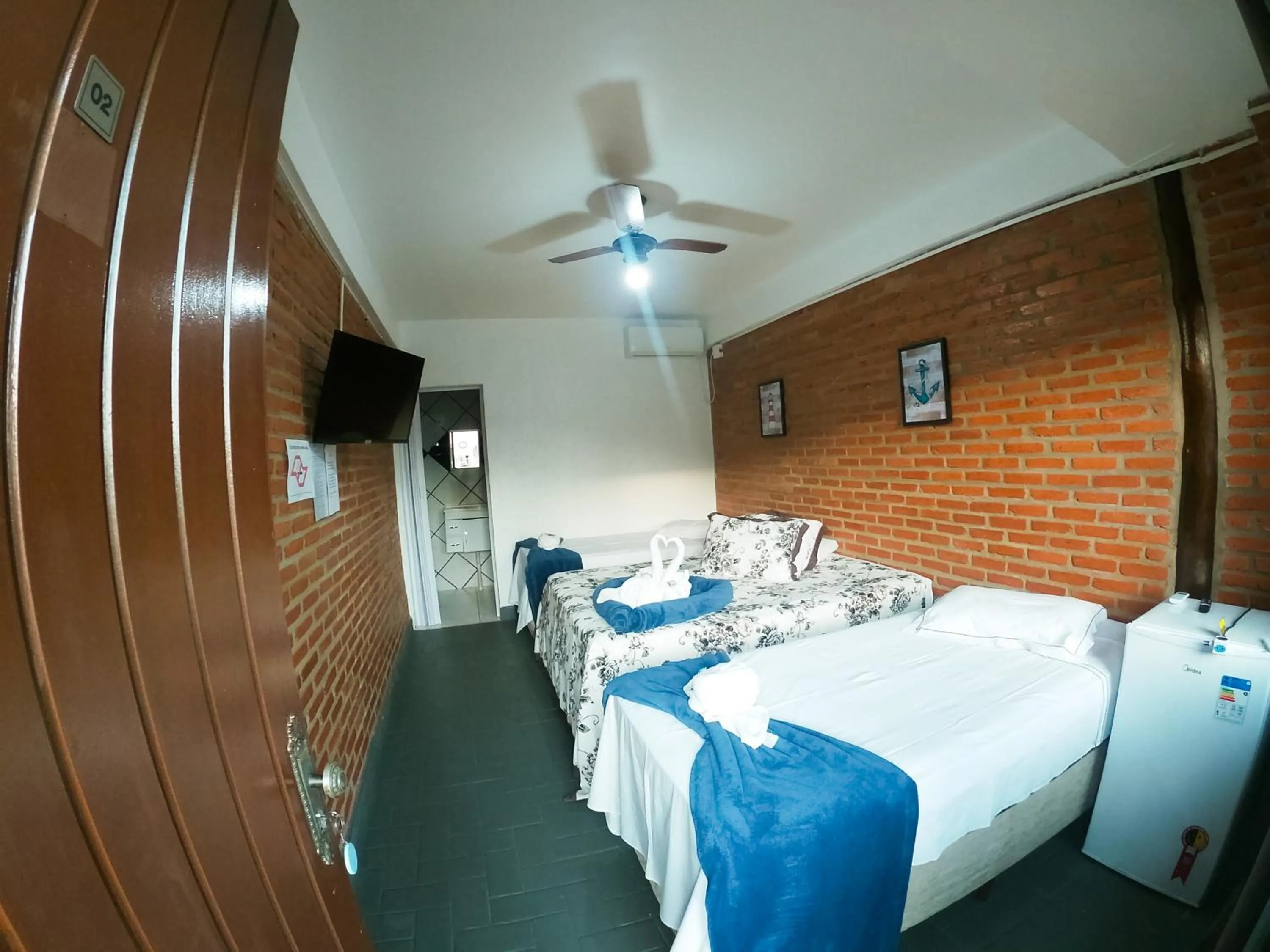 Bed in Pousada Maravista