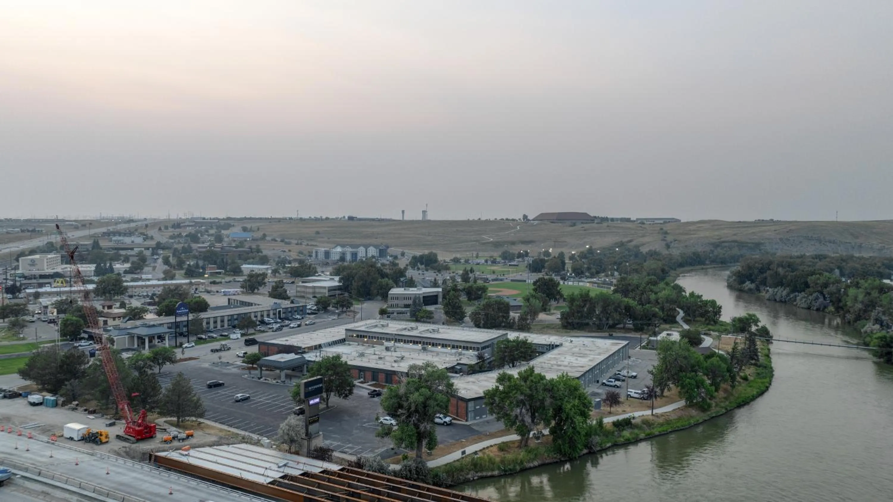 Property building in Riverside Hotel