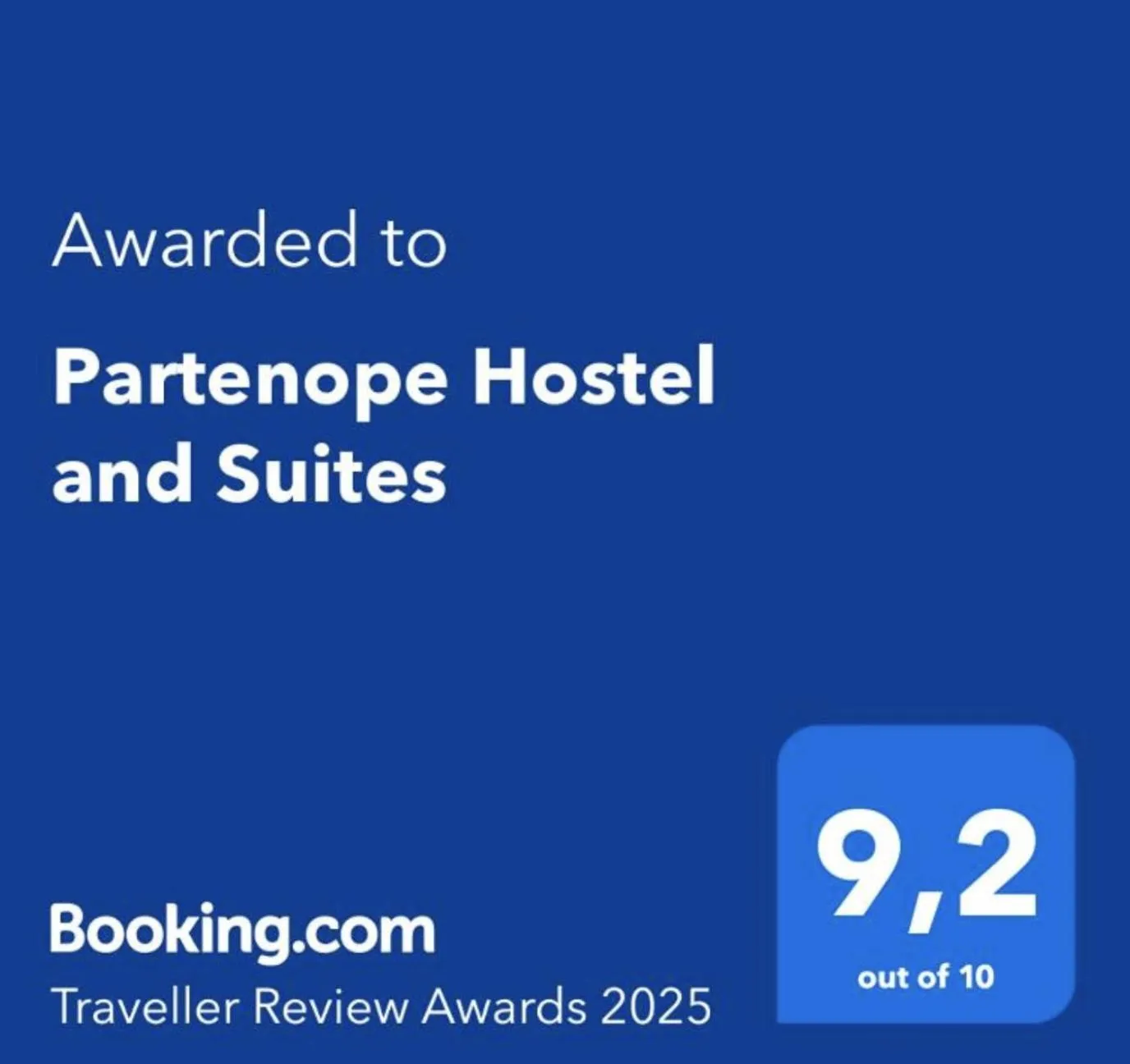 Logo/Certificate/Sign in Partenope Hostel and Suites