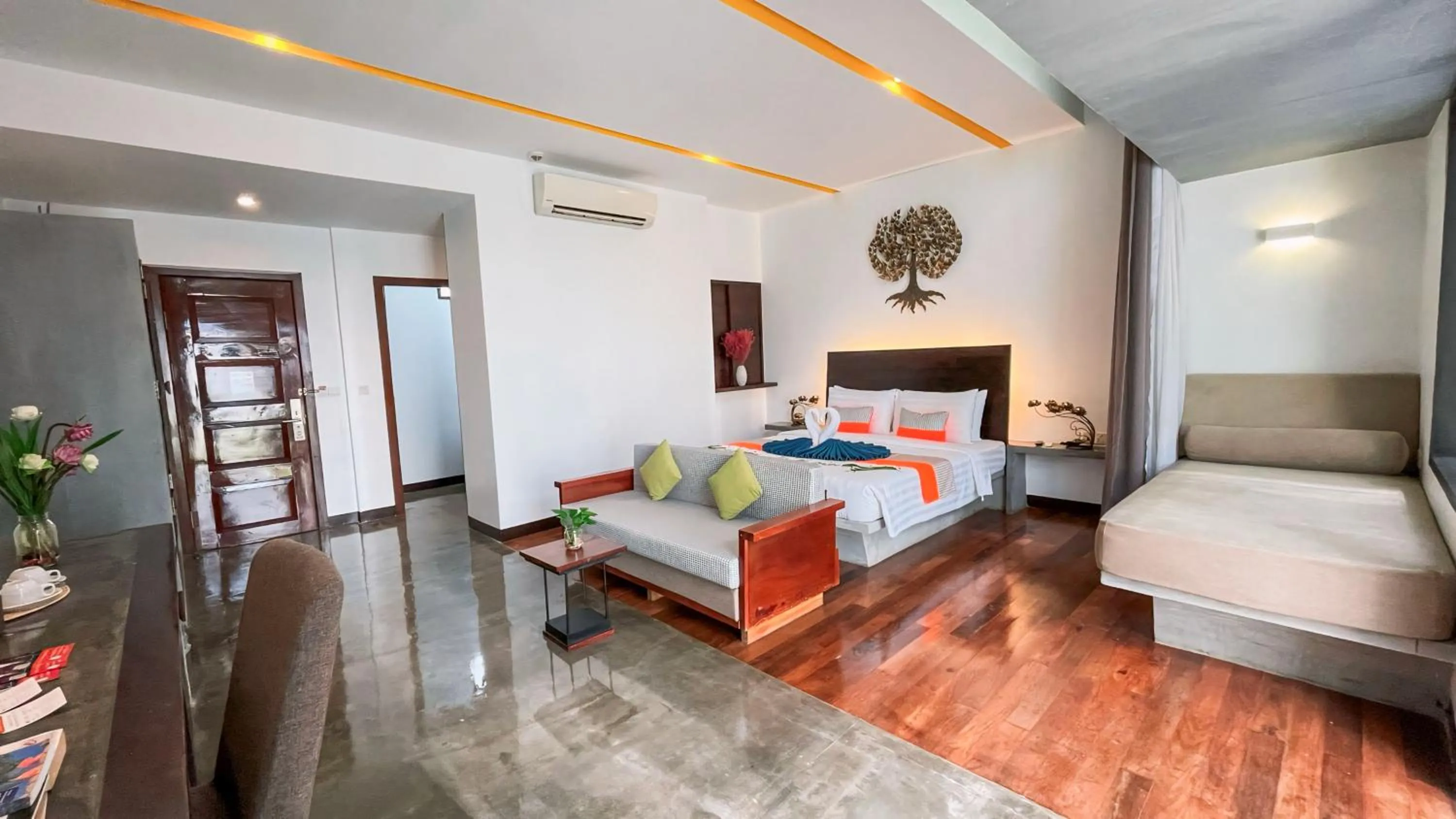 Bed in The Calm Oasis