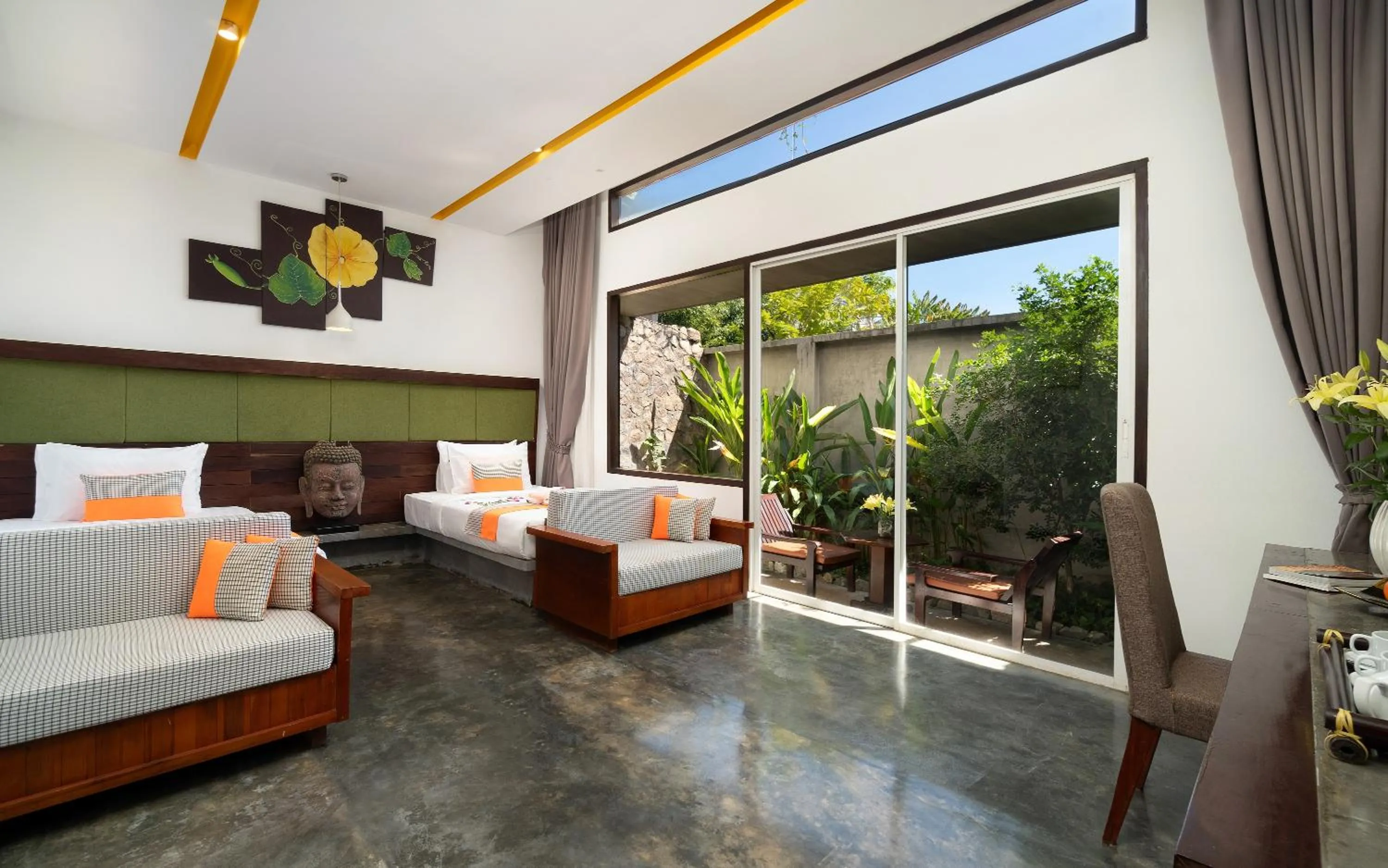 Patio, Bed in The Calm Oasis