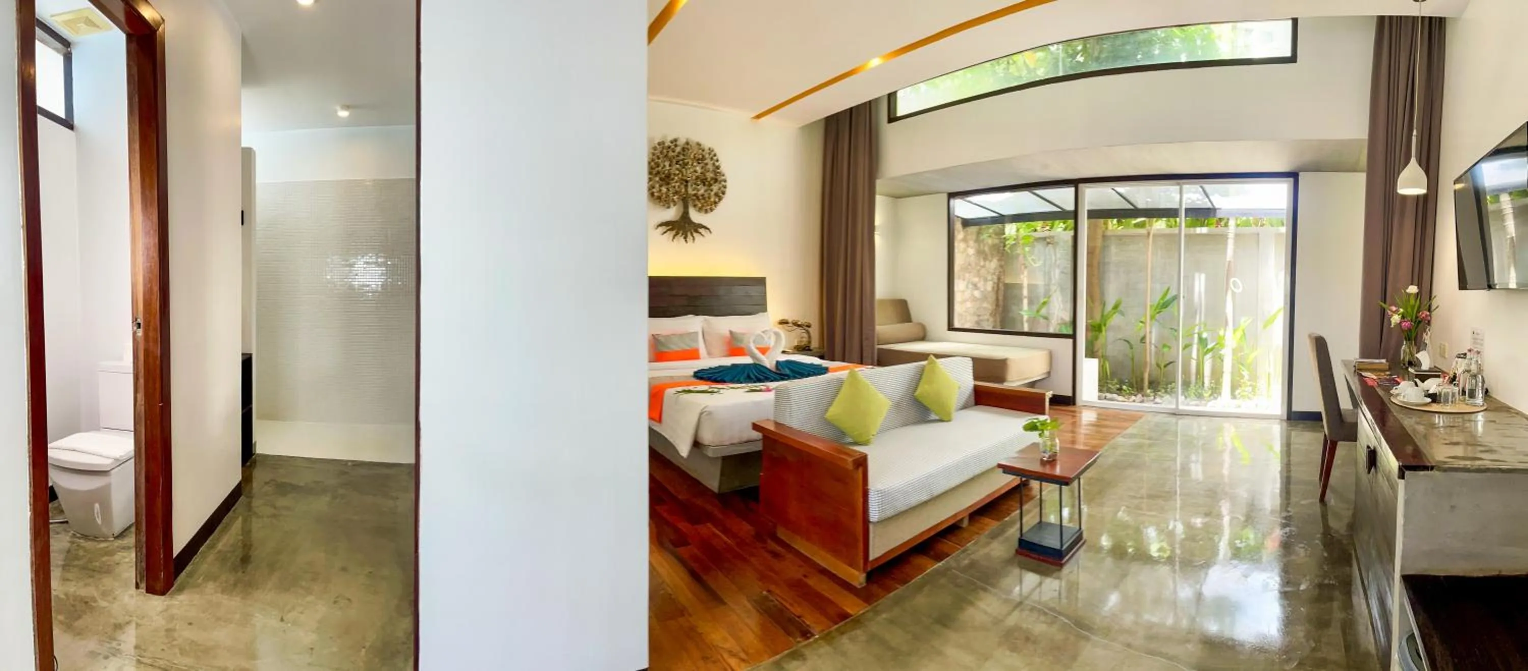 Bed in The Calm Oasis