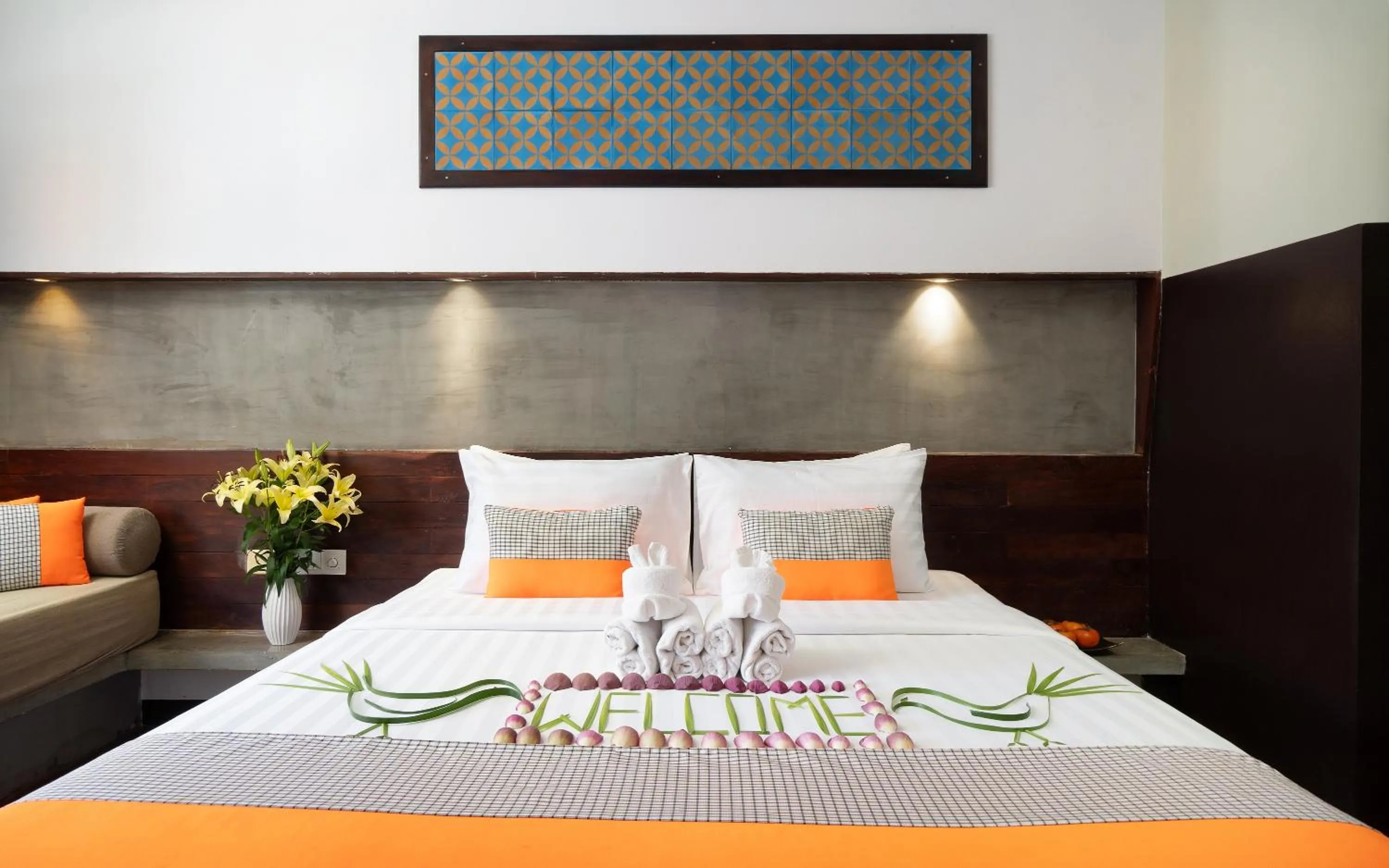 Bed in The Calm Oasis