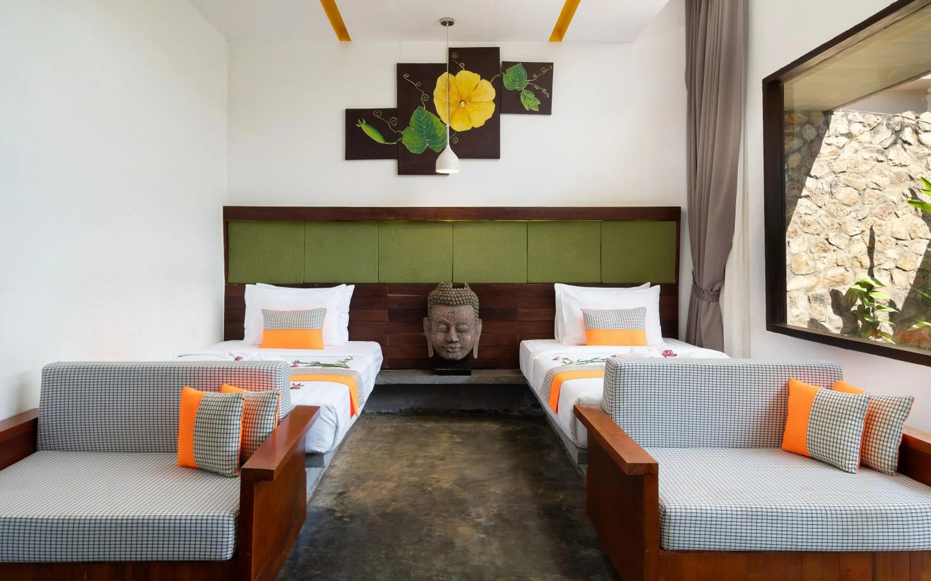 Bed in The Calm Oasis