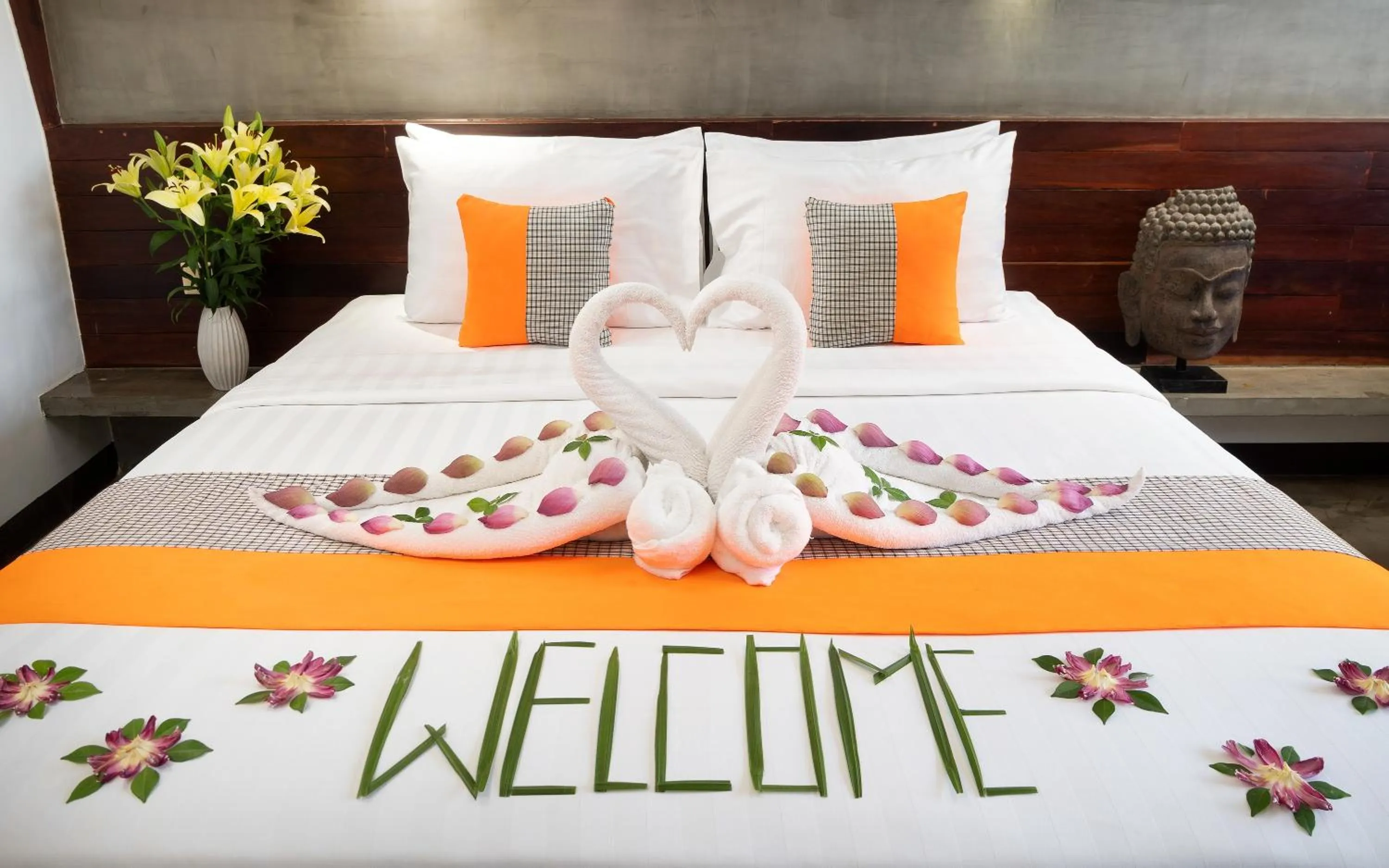 Bed in The Calm Oasis