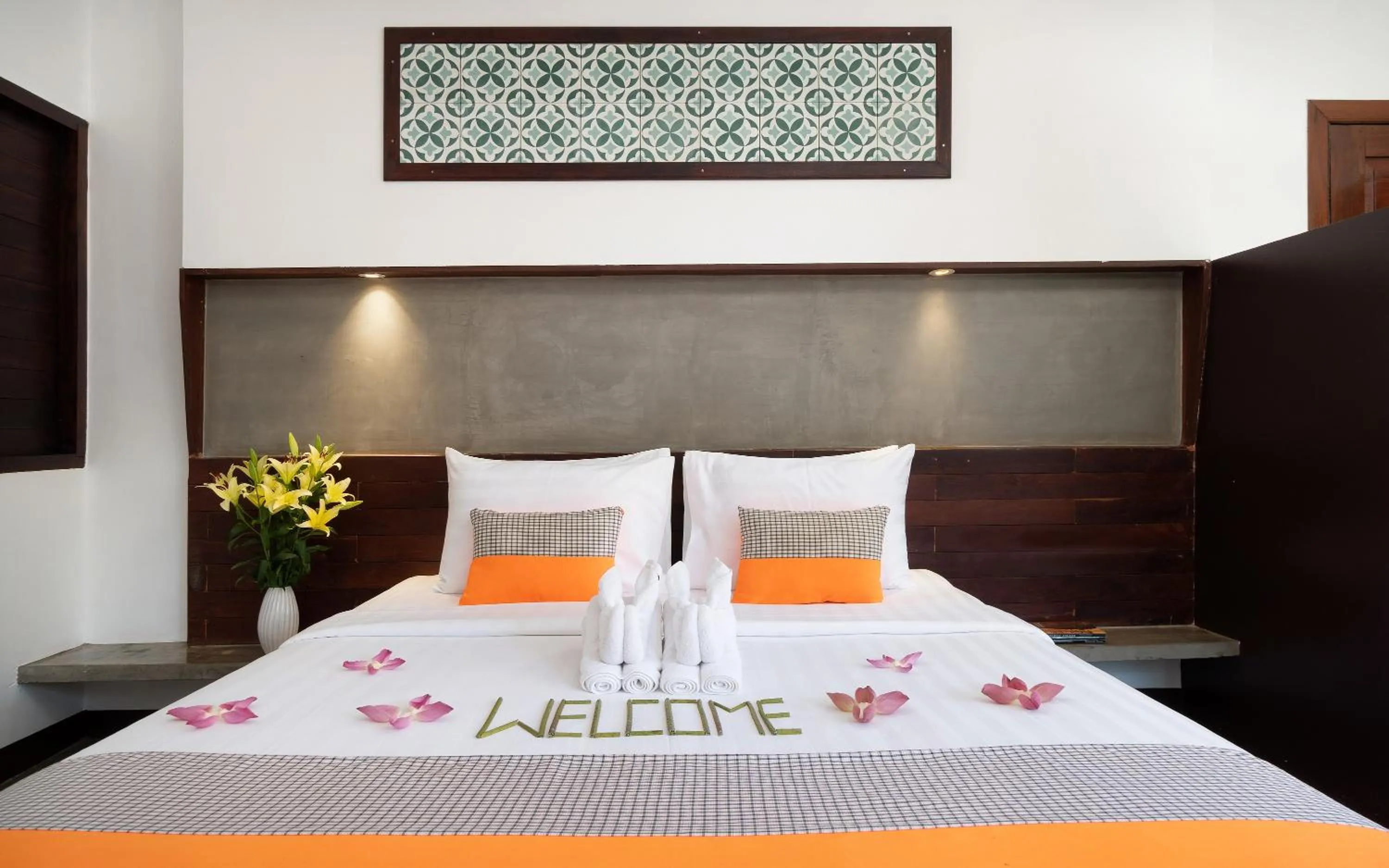 Bed in The Calm Oasis