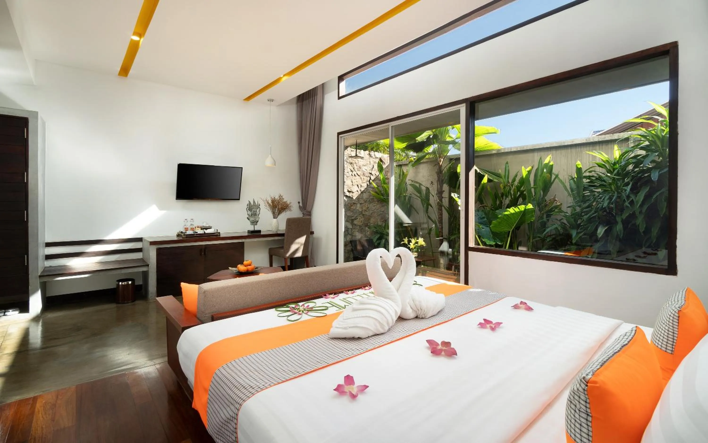 Bed in The Calm Oasis