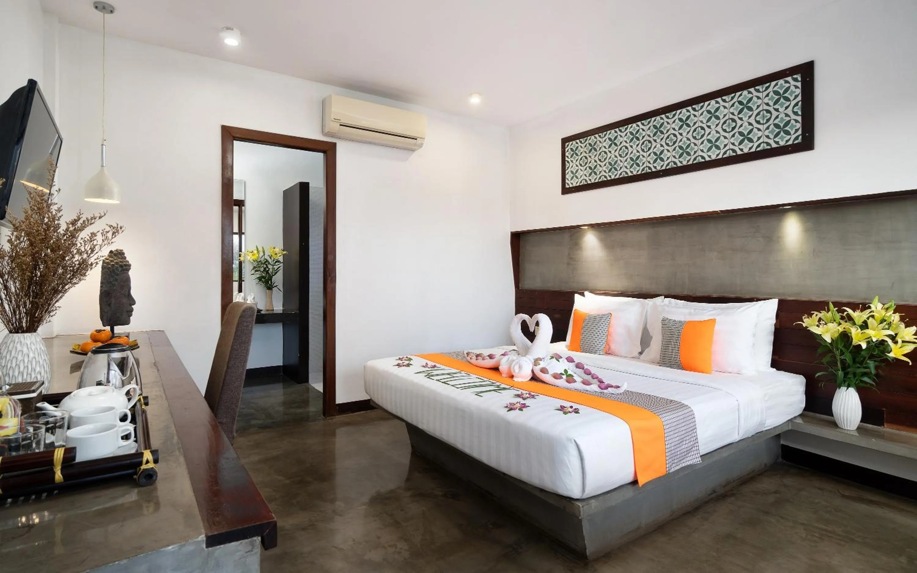 Bed in The Calm Oasis