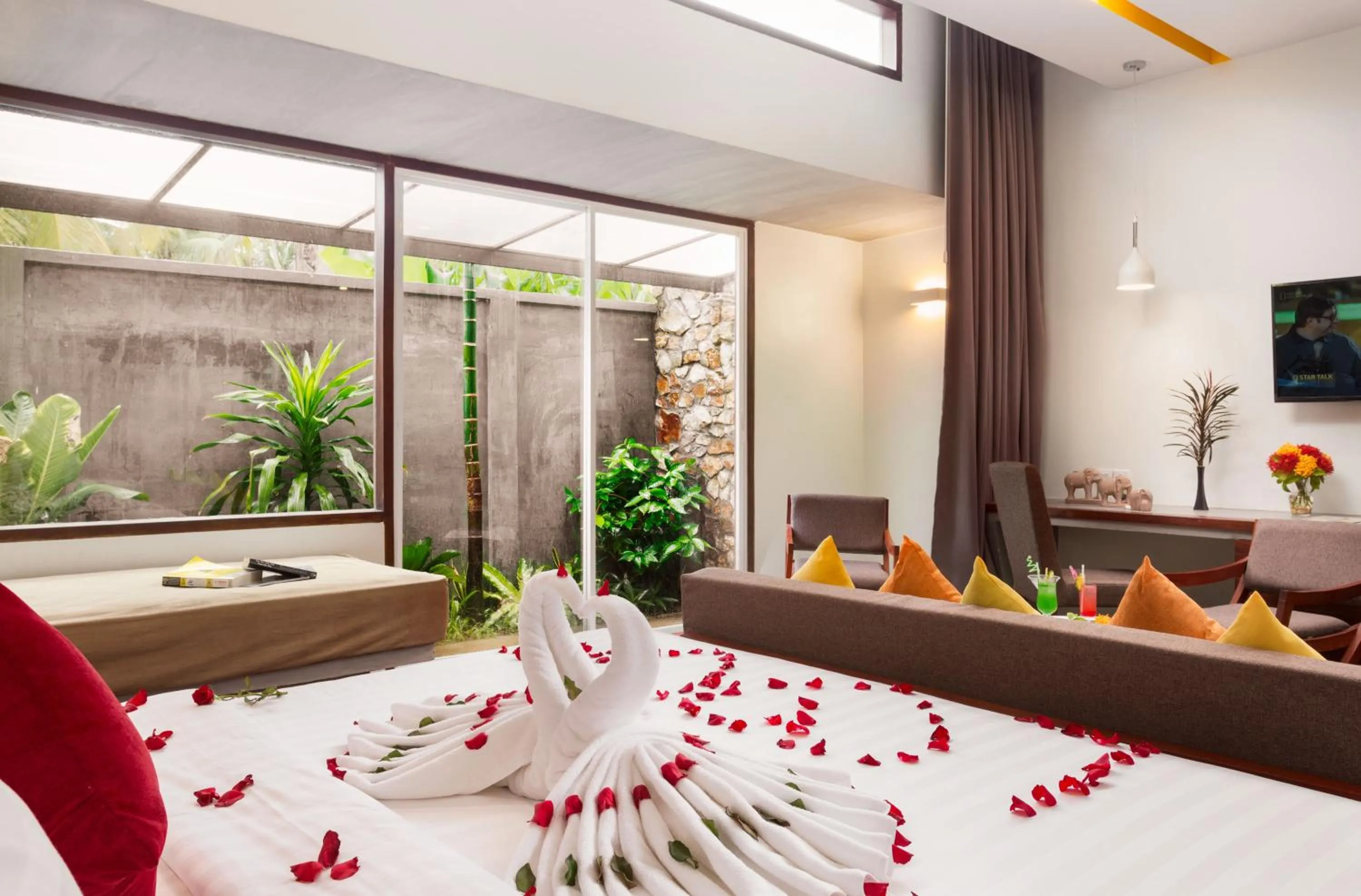 Bed in The Calm Oasis