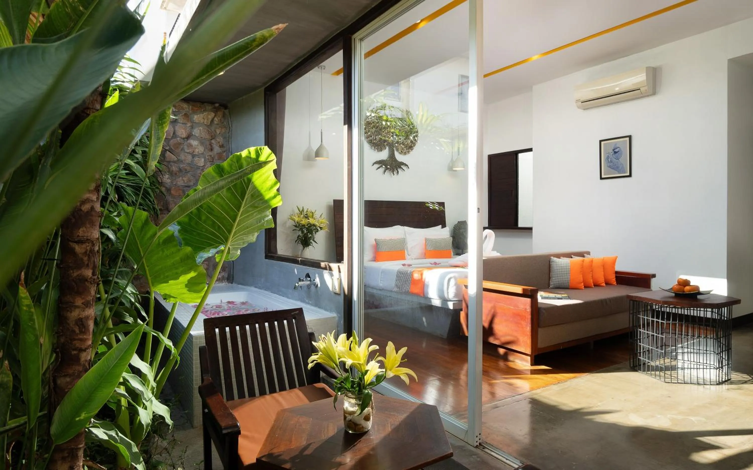 Bed in The Calm Oasis