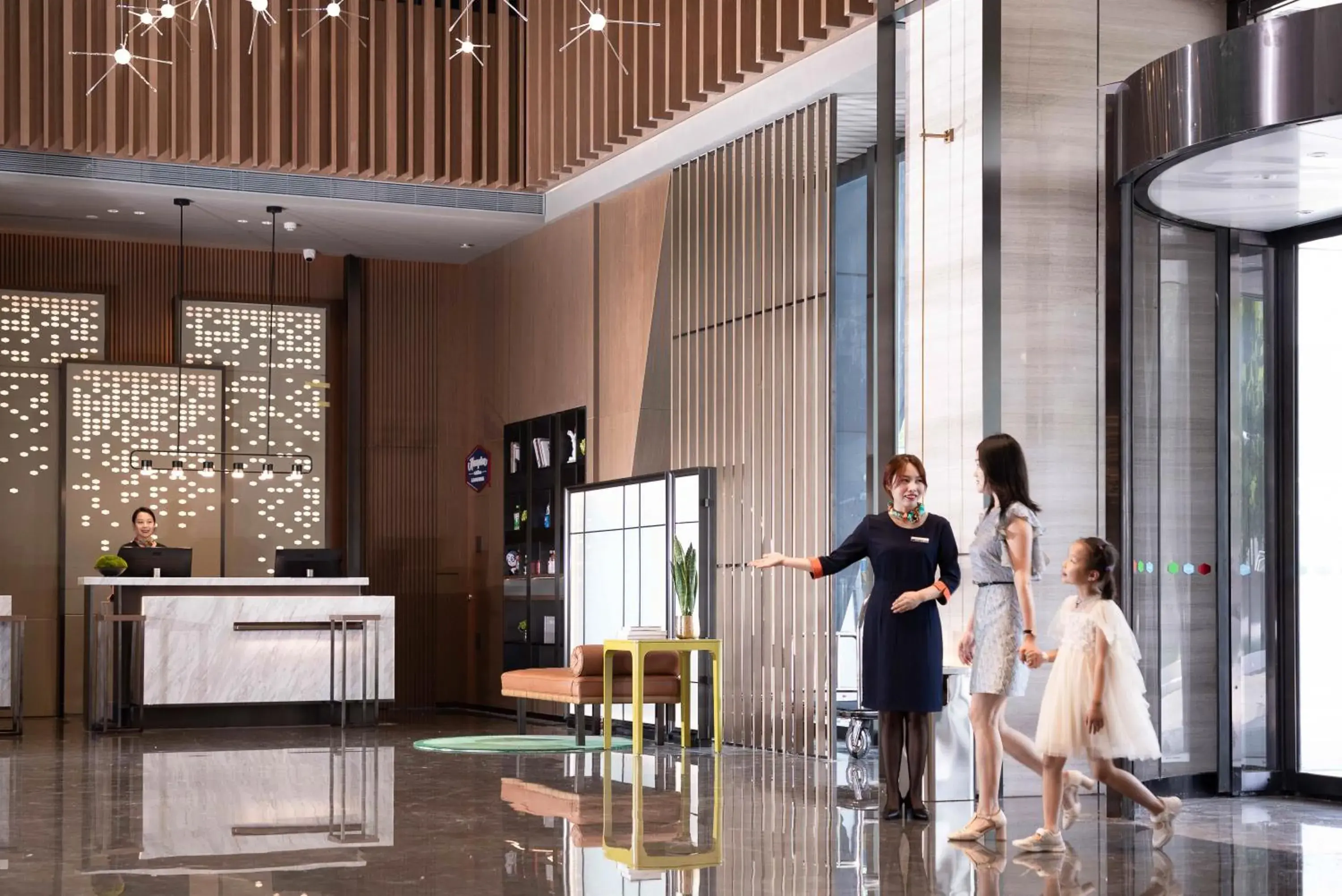 Lobby or reception in Hilton Hotel by Hampton Wuhan Zhongnan Street Branch Lobby or reception in Hilton Hotel by Hampton Wuhan Zhongnan Street Branch
