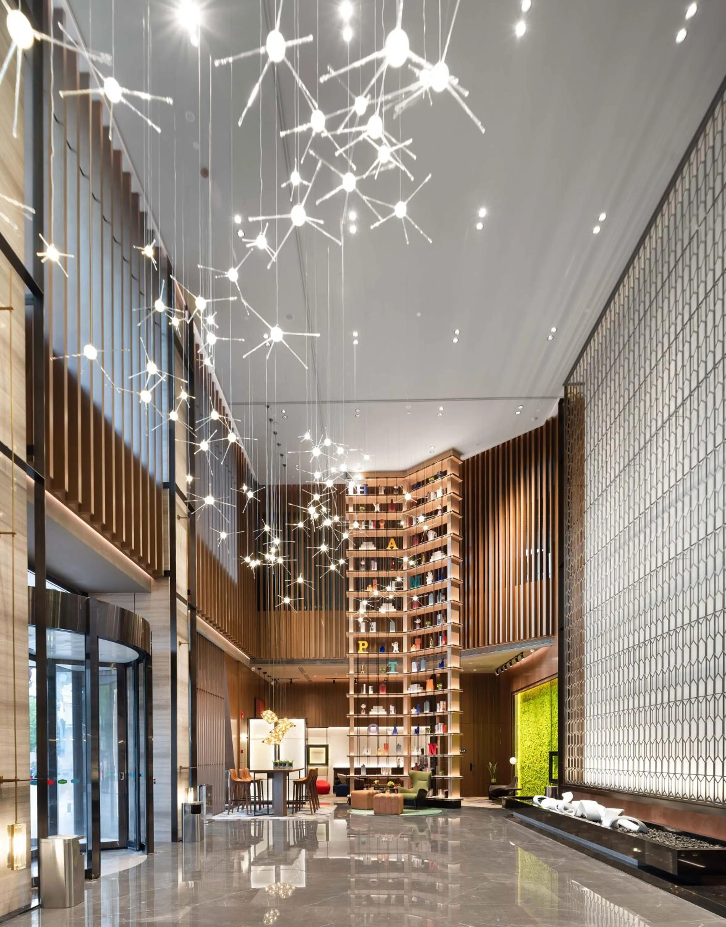 Seating area in Hilton Hotel by Hampton Wuhan Zhongnan Street Branch