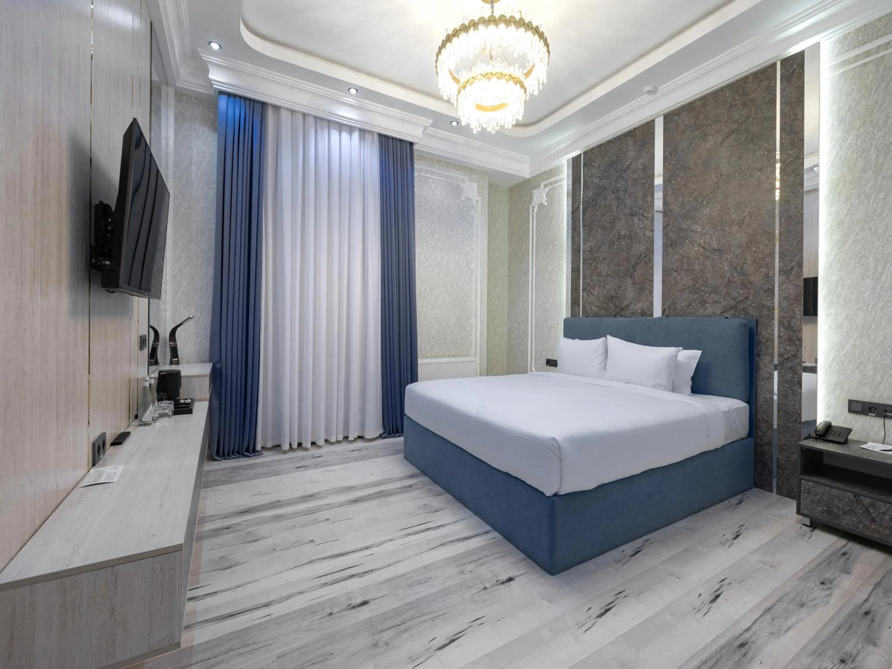 Bed in Baden-Baden Hotel Tashkent