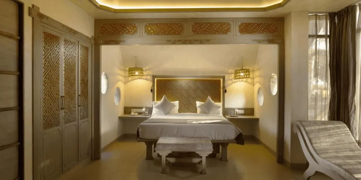 Bed in Neonz Resort & Club