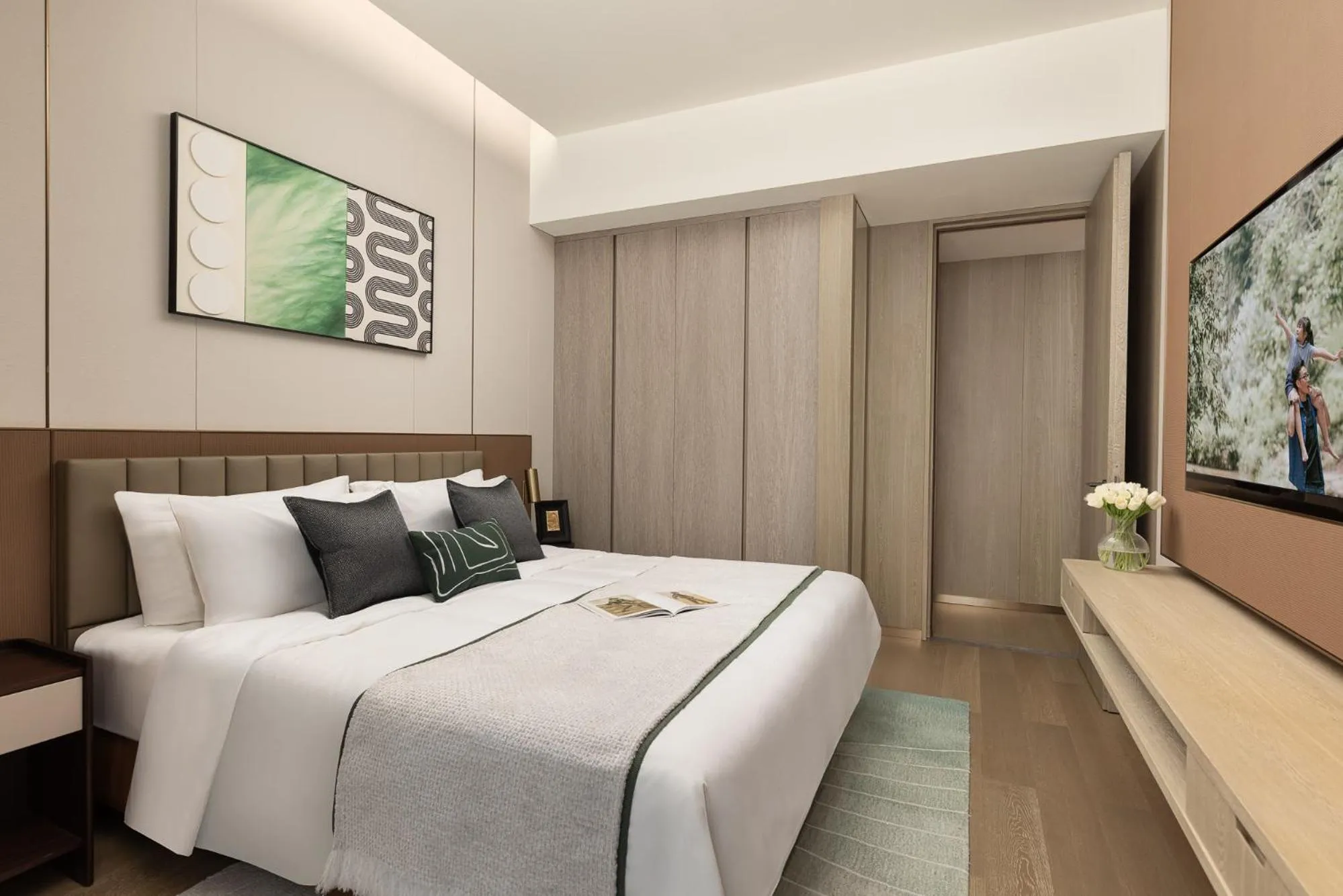 Bedroom, Bed in Somerset QPlex Shenzhen